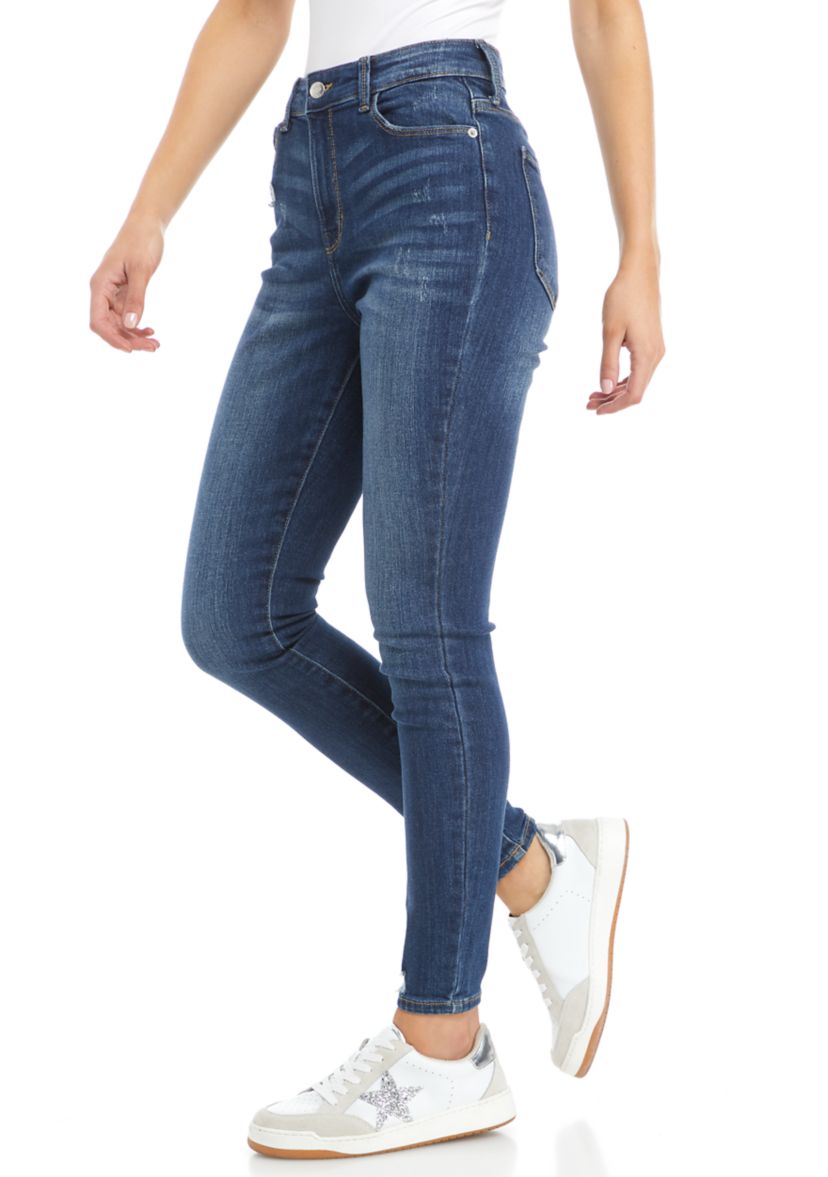  High Rise Skinny Denim Jeans