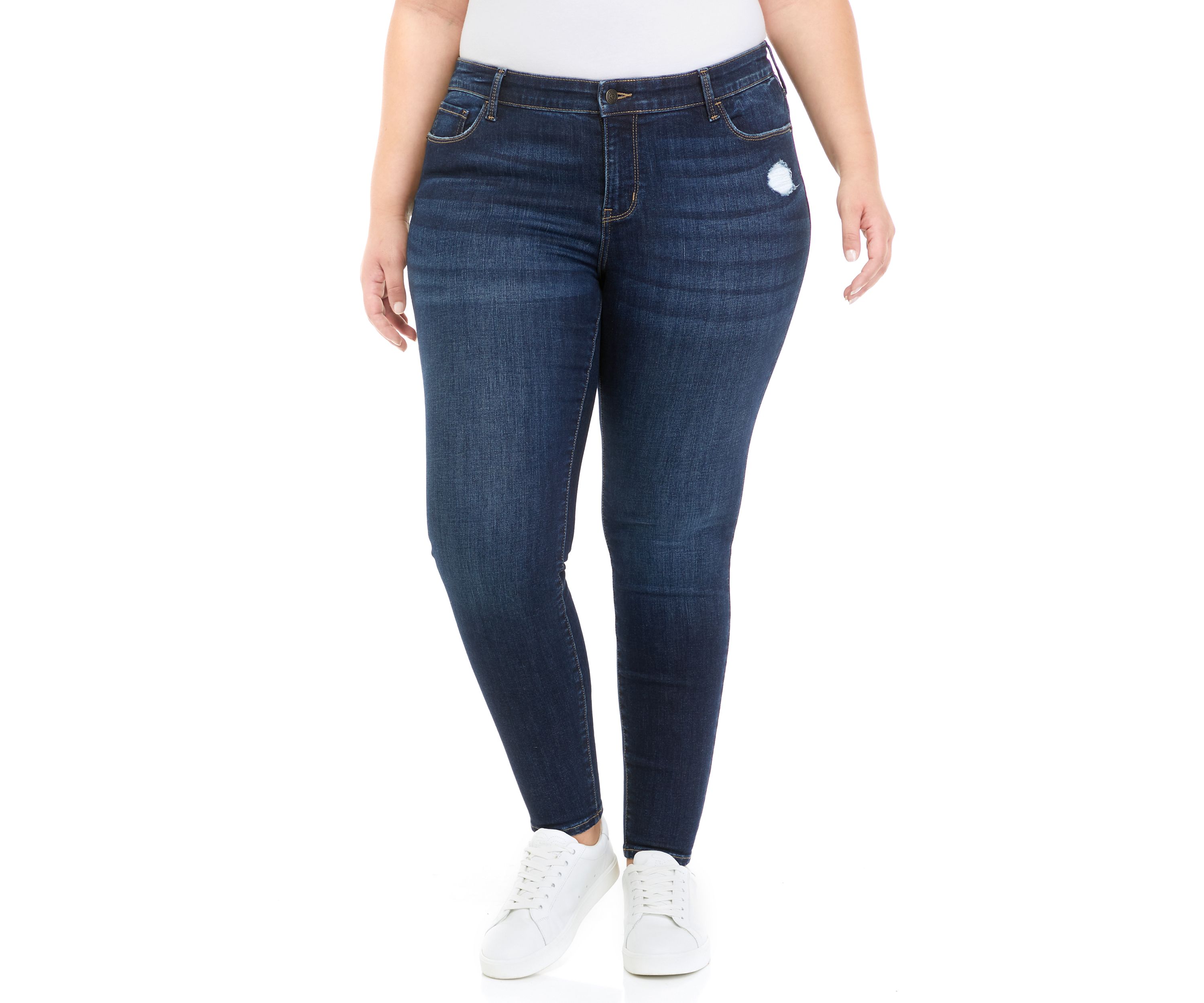 Plus Size Mid Rise Skinny Jeans