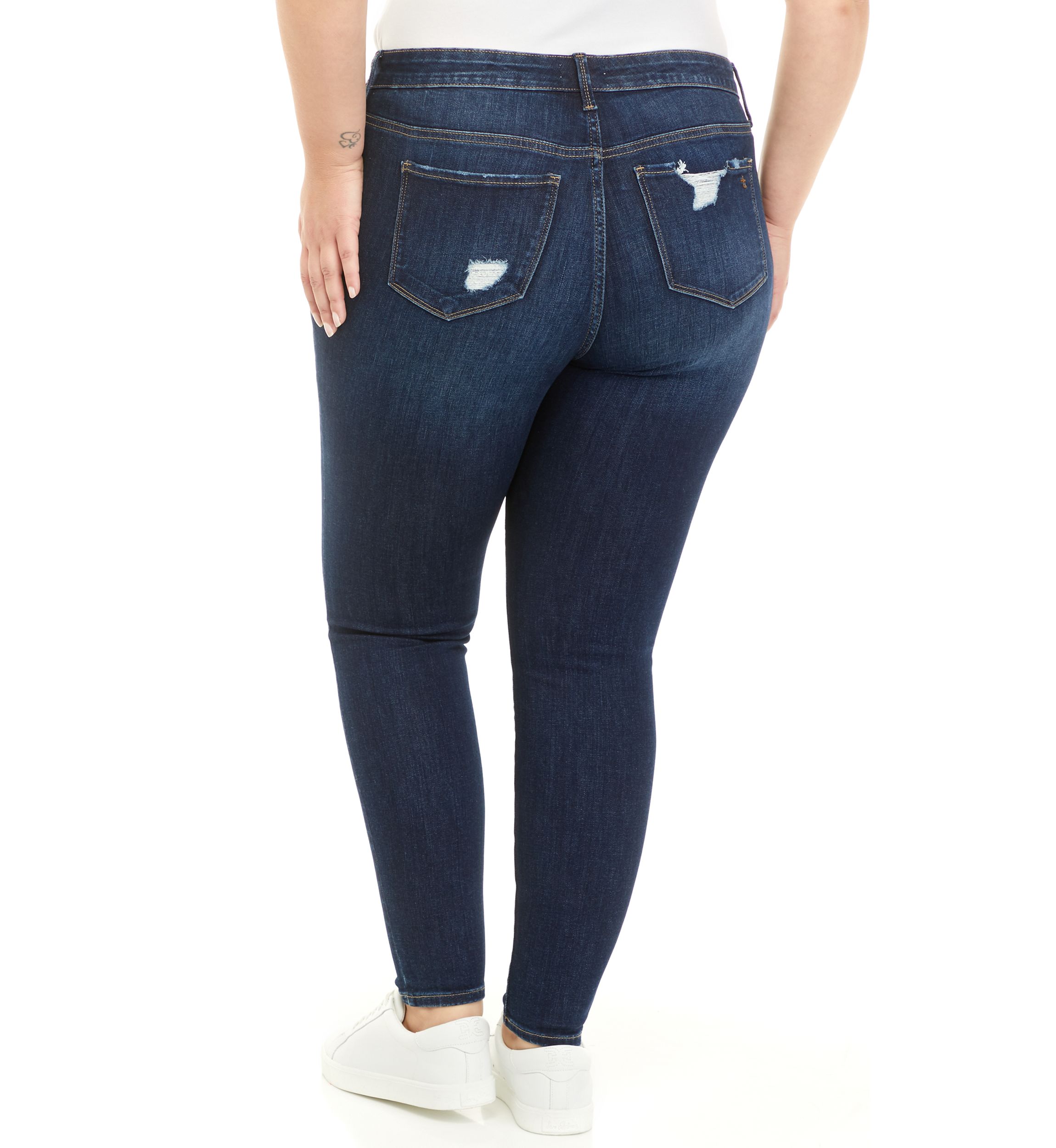 Plus Size Mid Rise Skinny Jeans