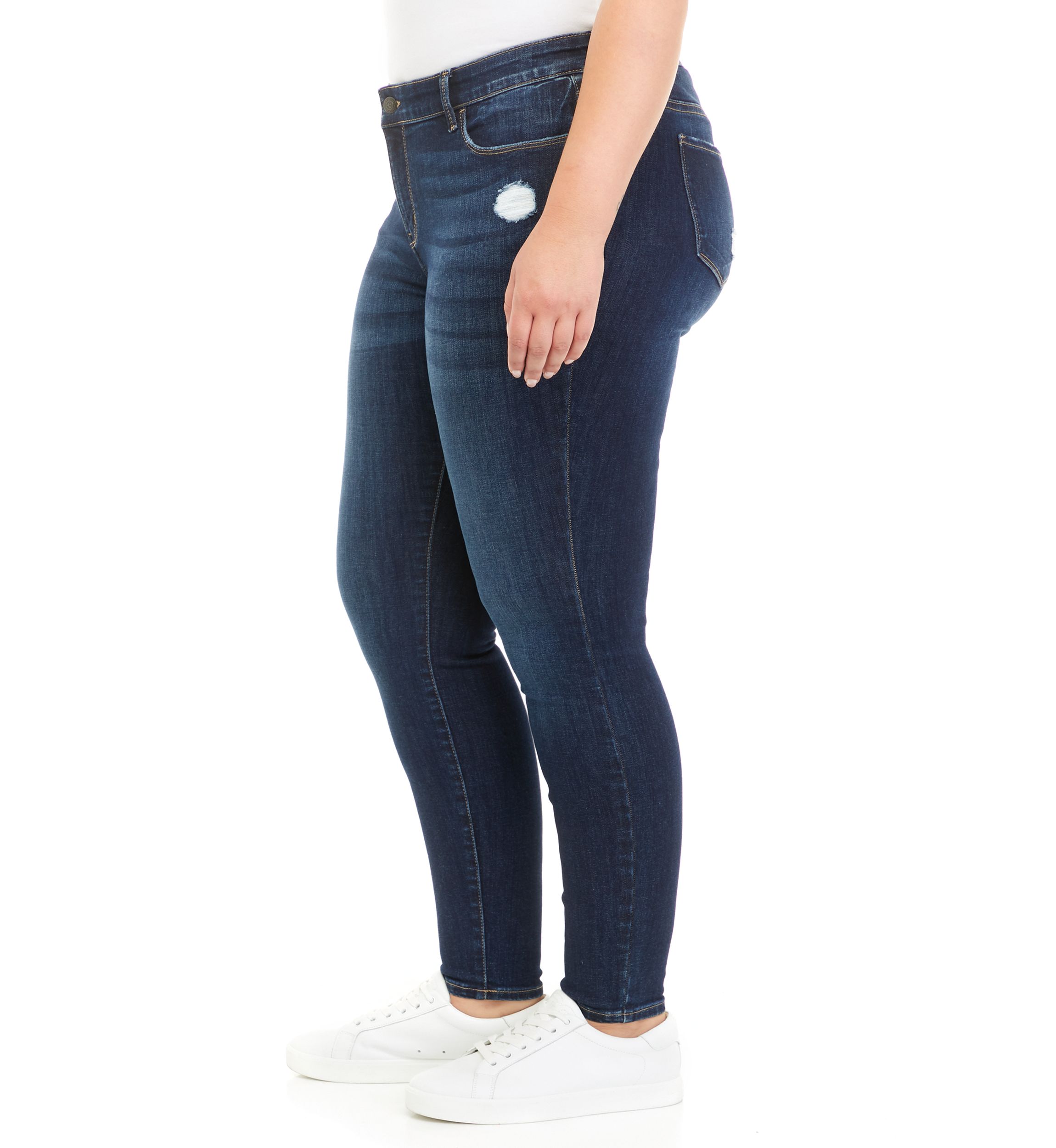 Plus Size Mid Rise Skinny Jeans