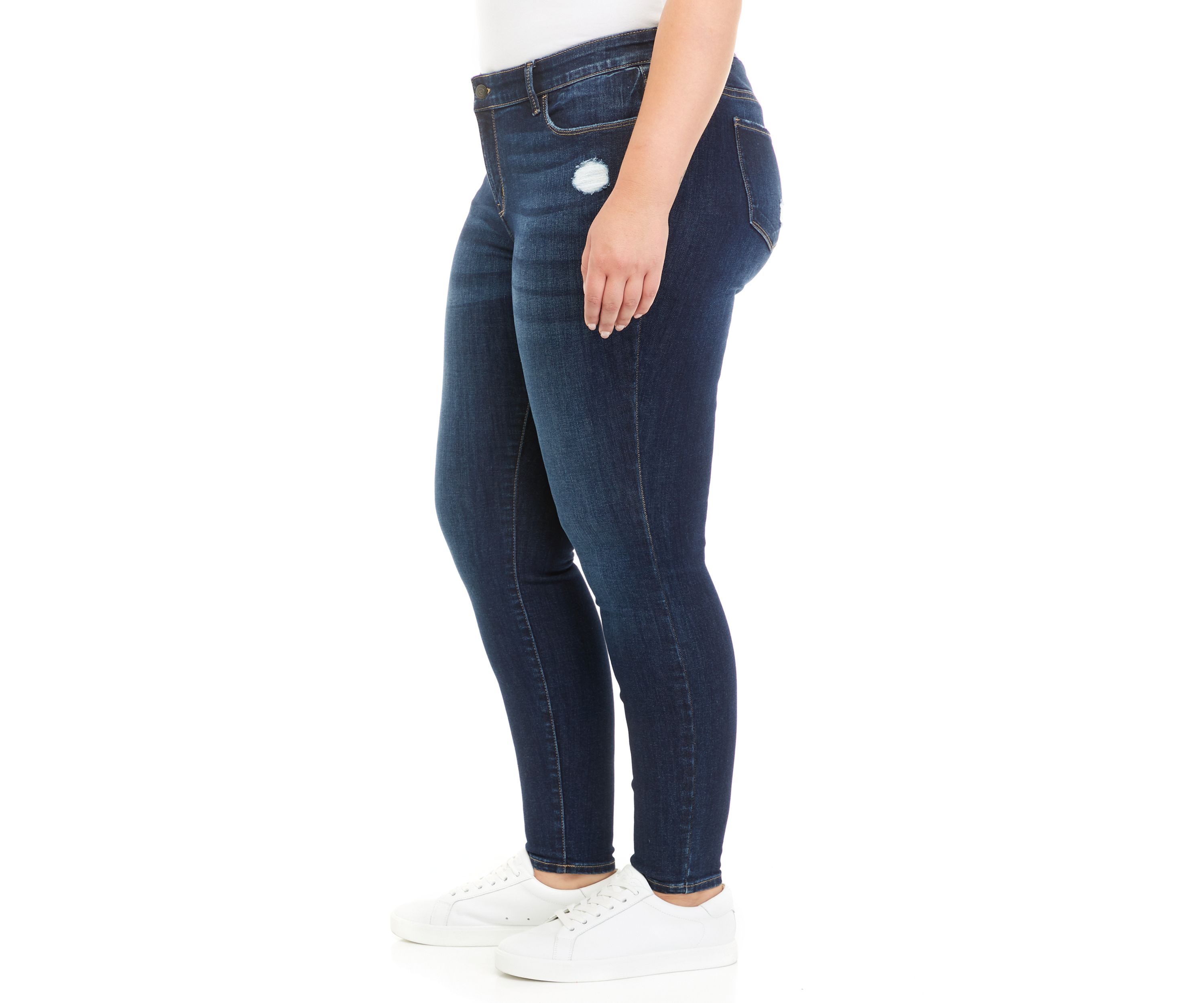 Plus Size Mid Rise Skinny Jeans