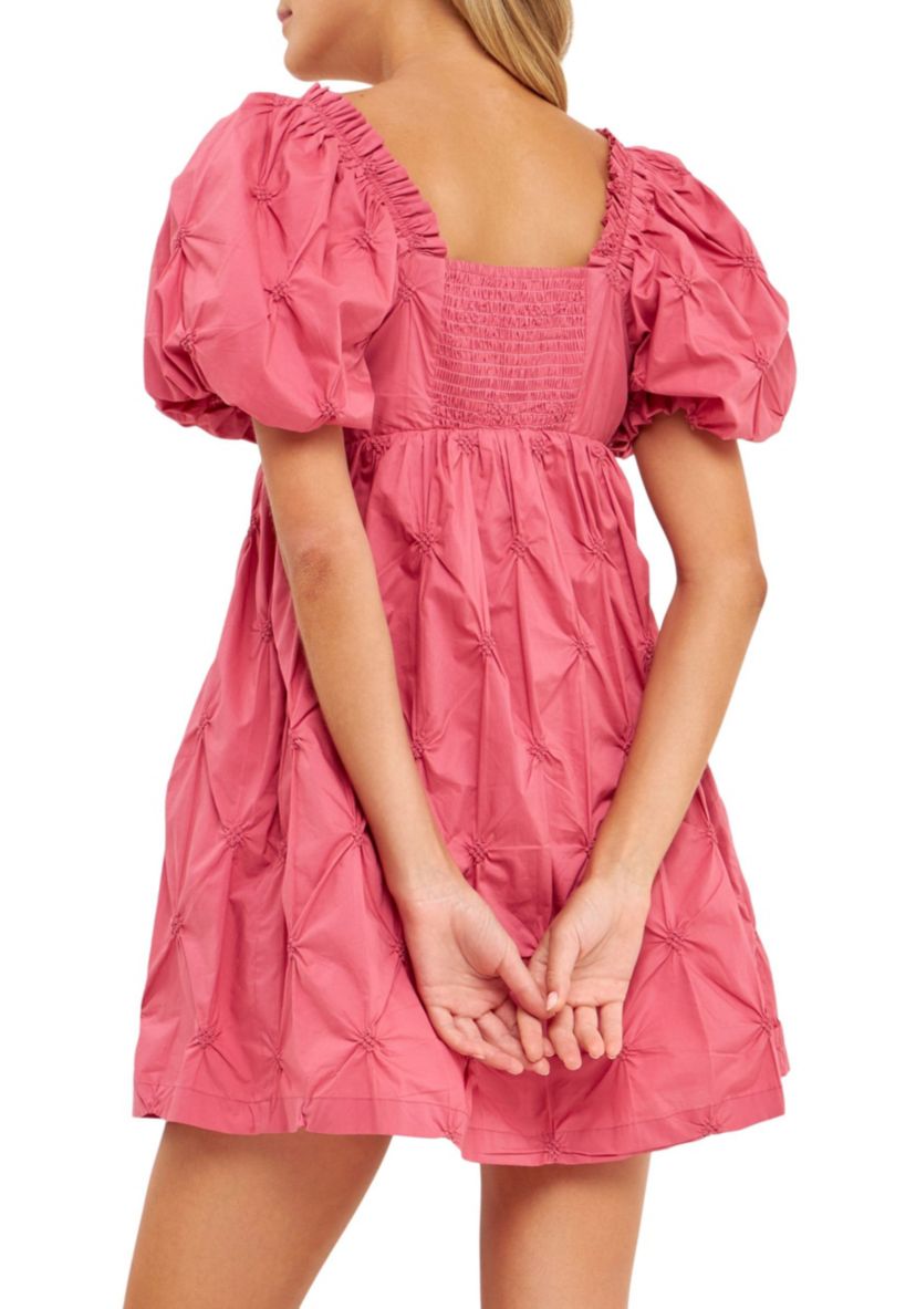 Textured Babydoll Dress