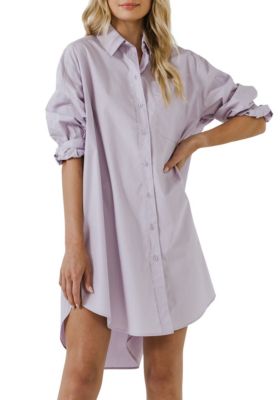 ENGLISH FACTORY Women's Classic Collared Dress Shirt, Small