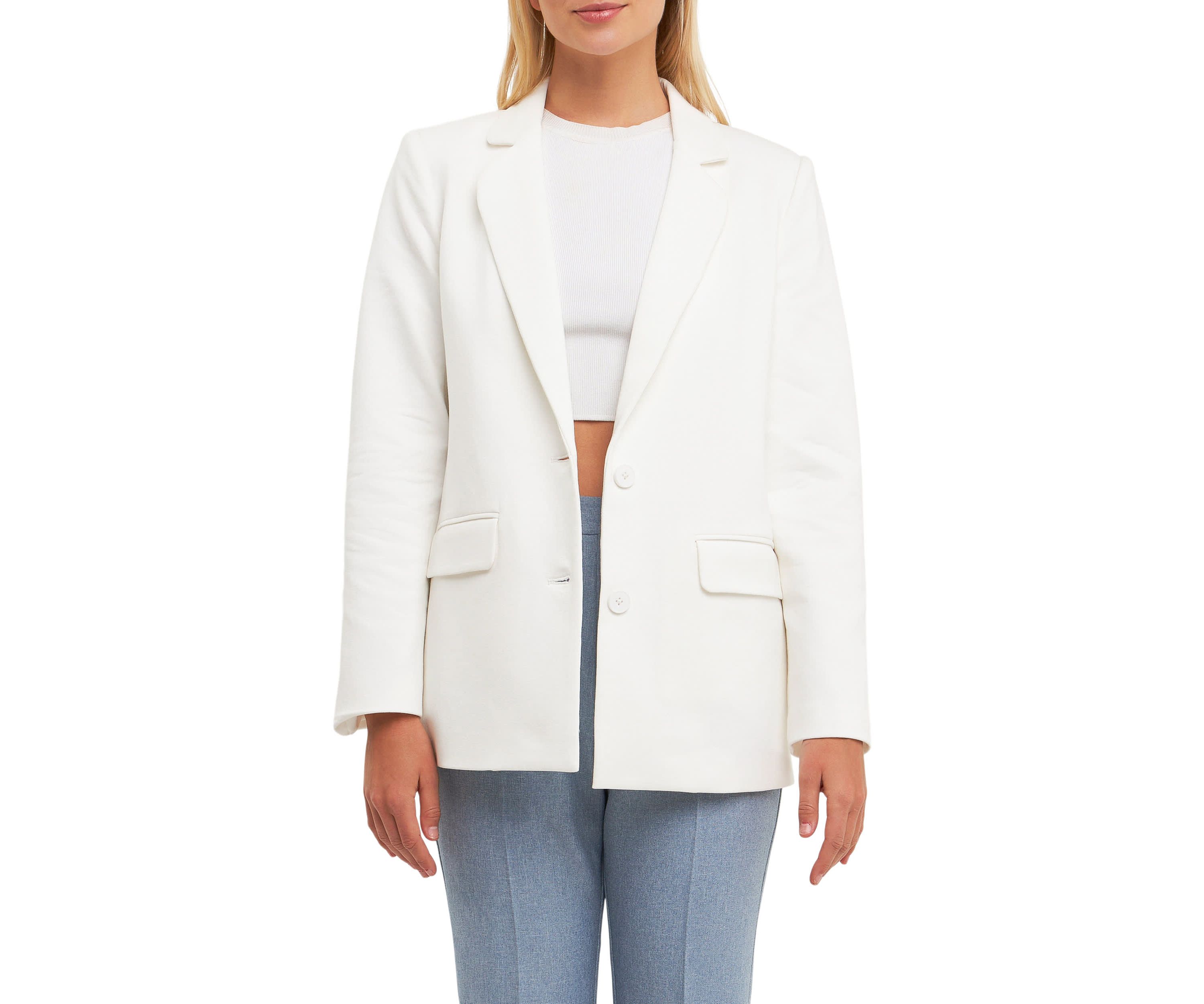 Terry Round Collared Blazer