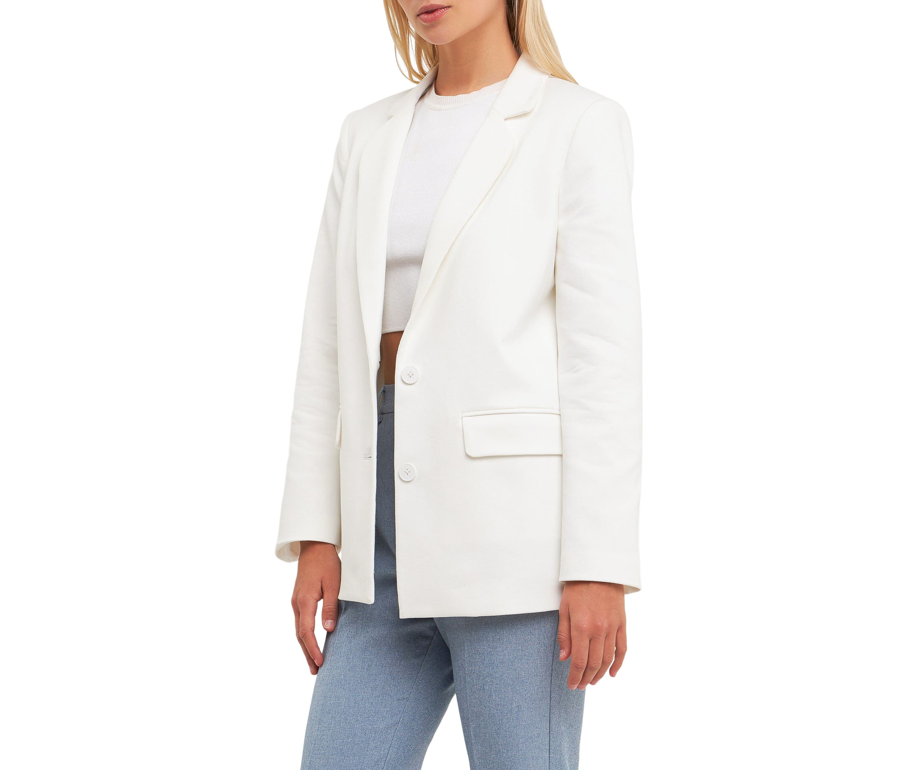 Terry Round Collared Blazer