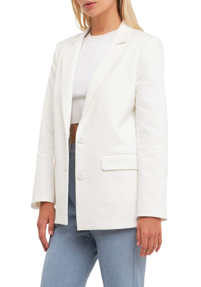 Terry Round Collared Blazer