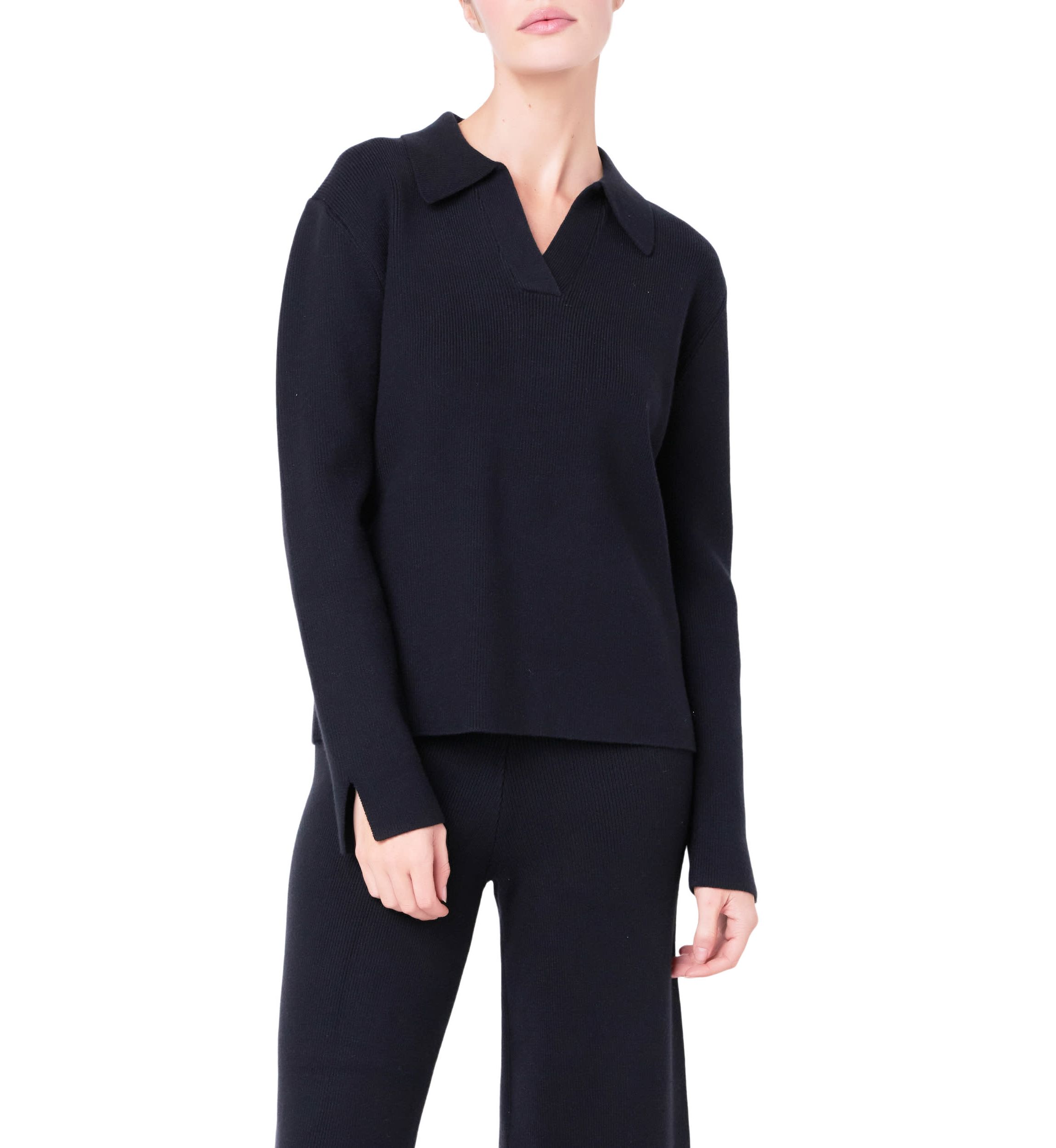 Collared Knit Sweater