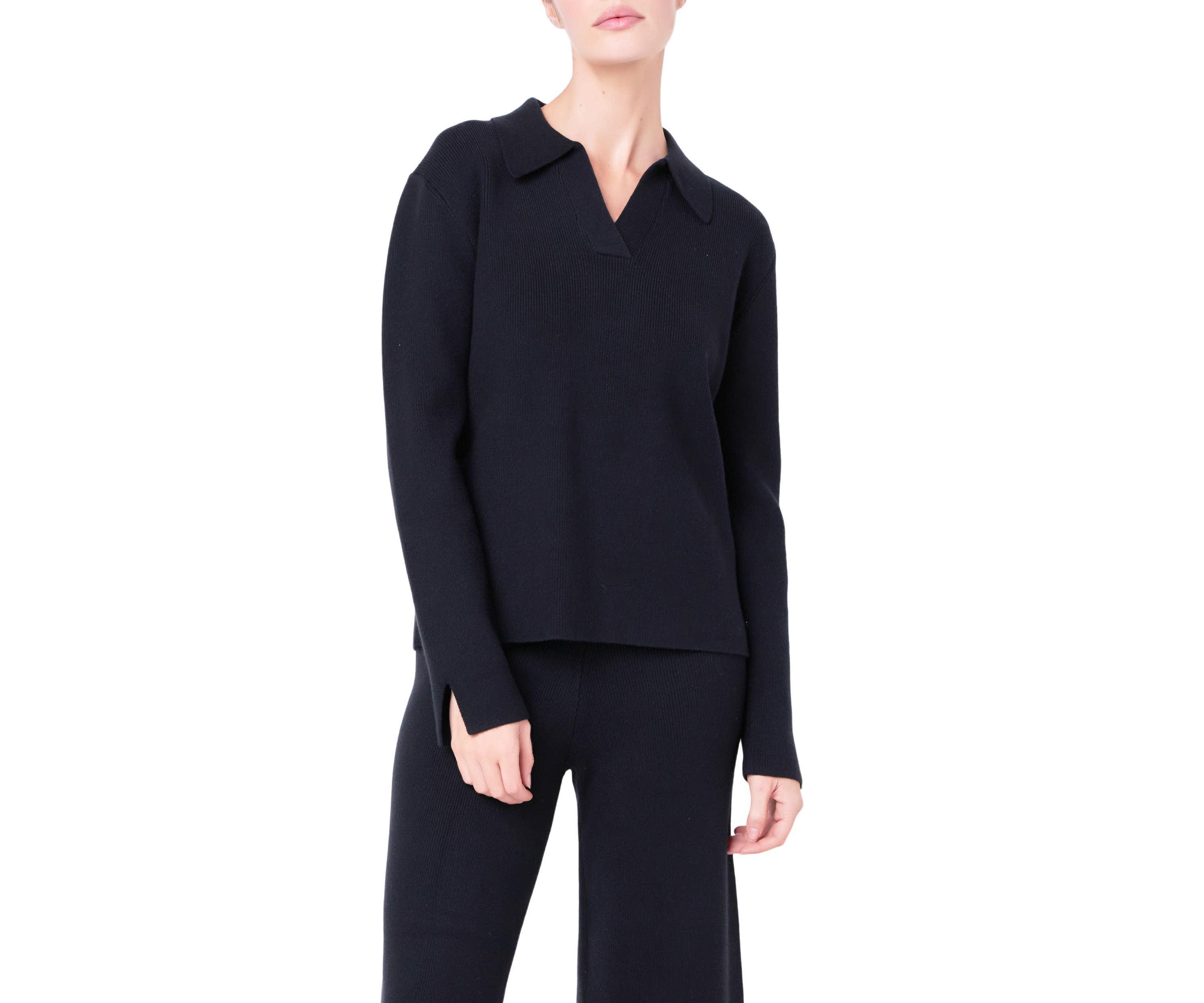 Collared Knit Sweater