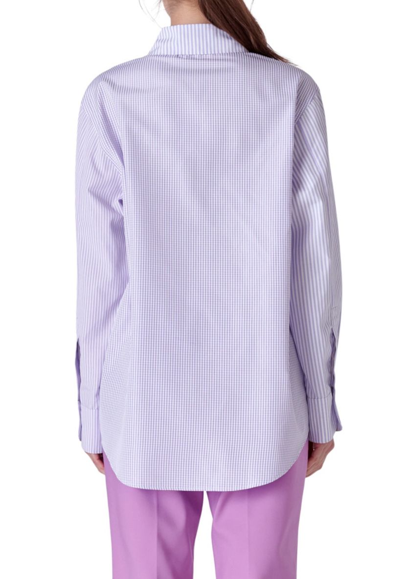 Stripe Colorblock Shirts