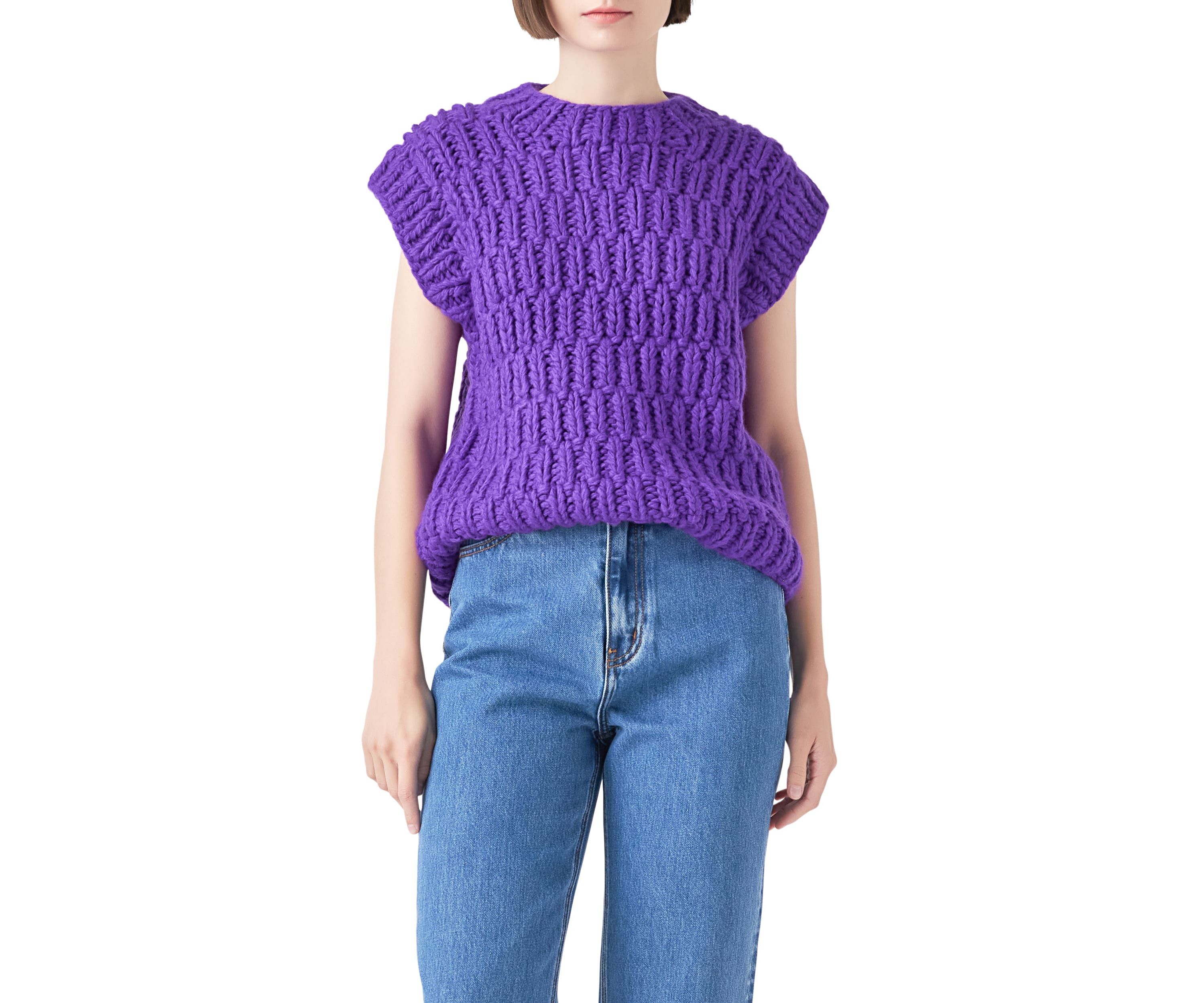 Chunky Knit Sweater Vest