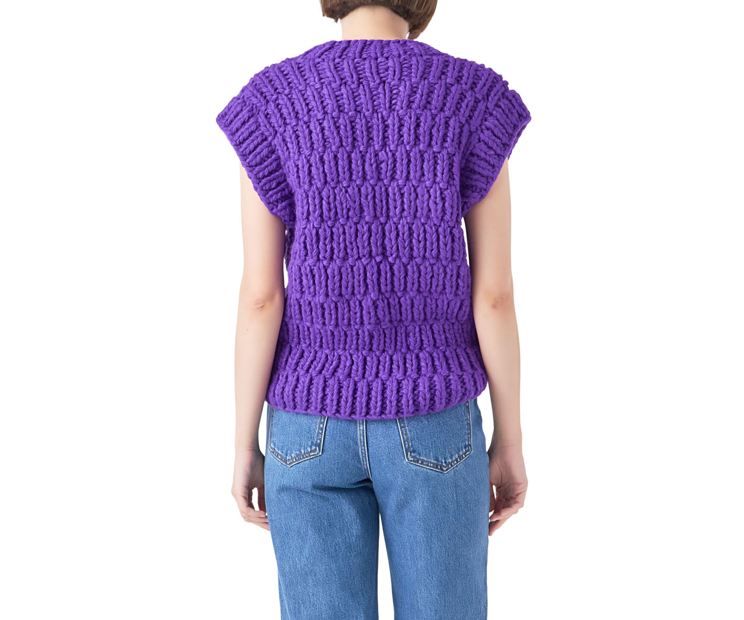 Chunky Knit Sweater Vest