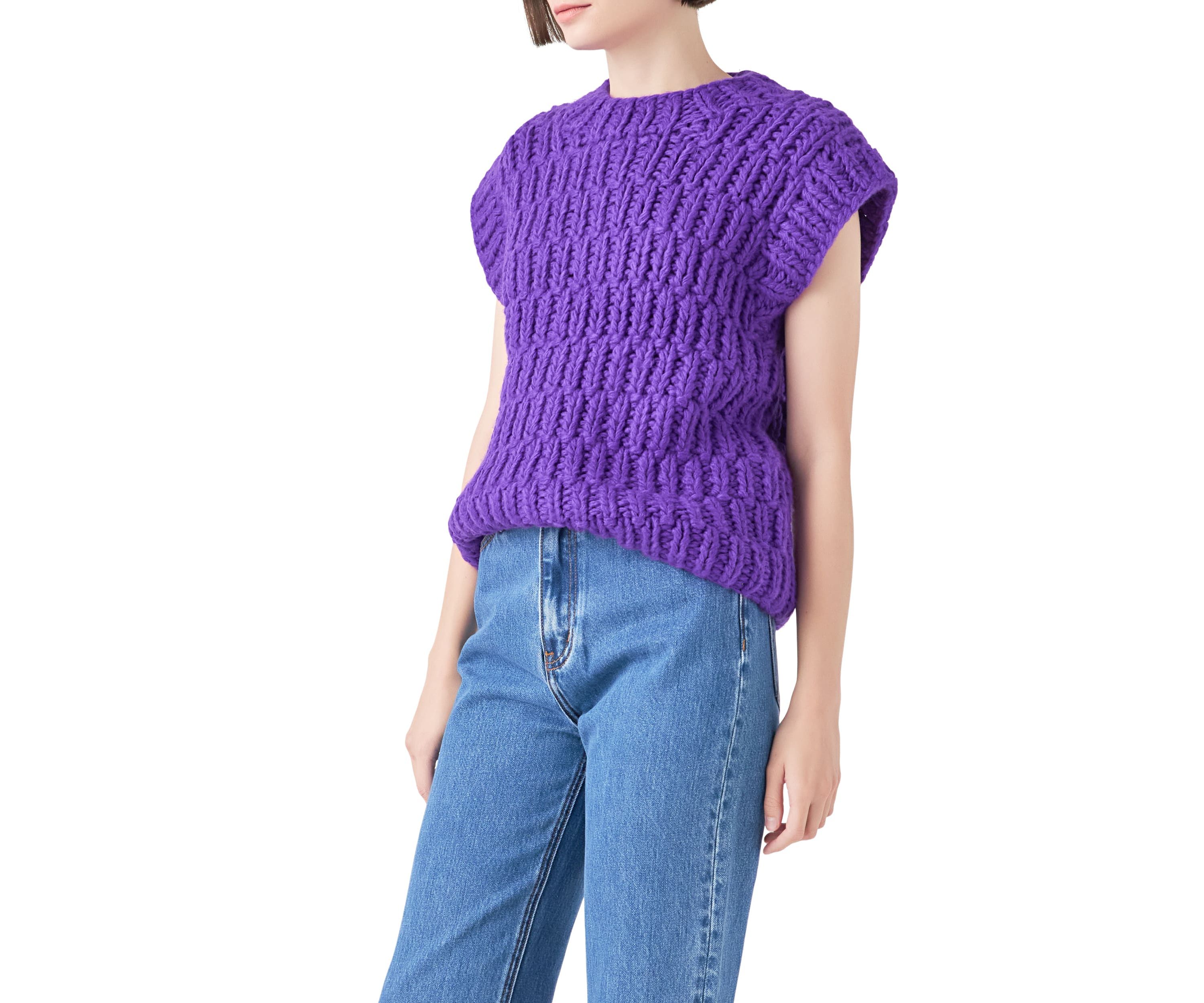 Chunky Knit Sweater Vest