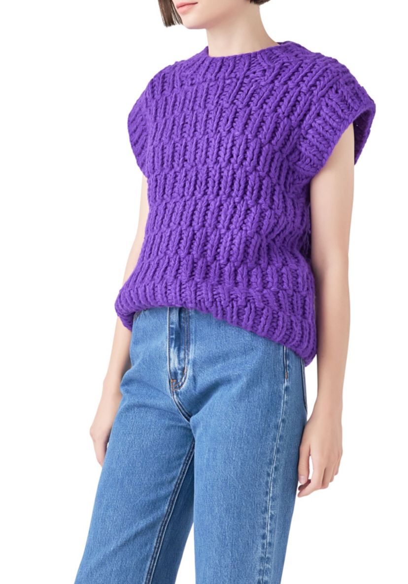 Chunky Knit Sweater Vest