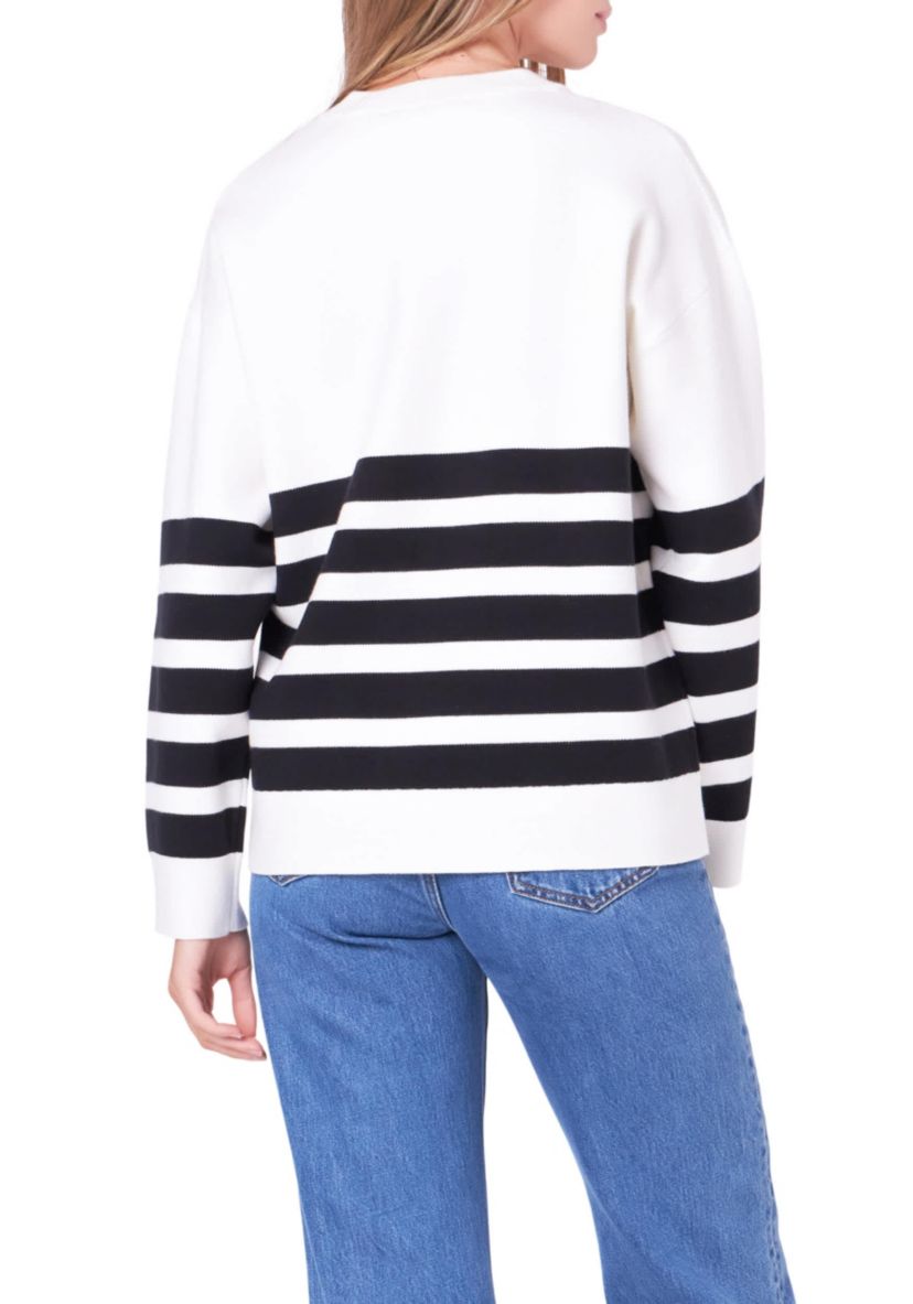 Stripe Round Neck Sweater