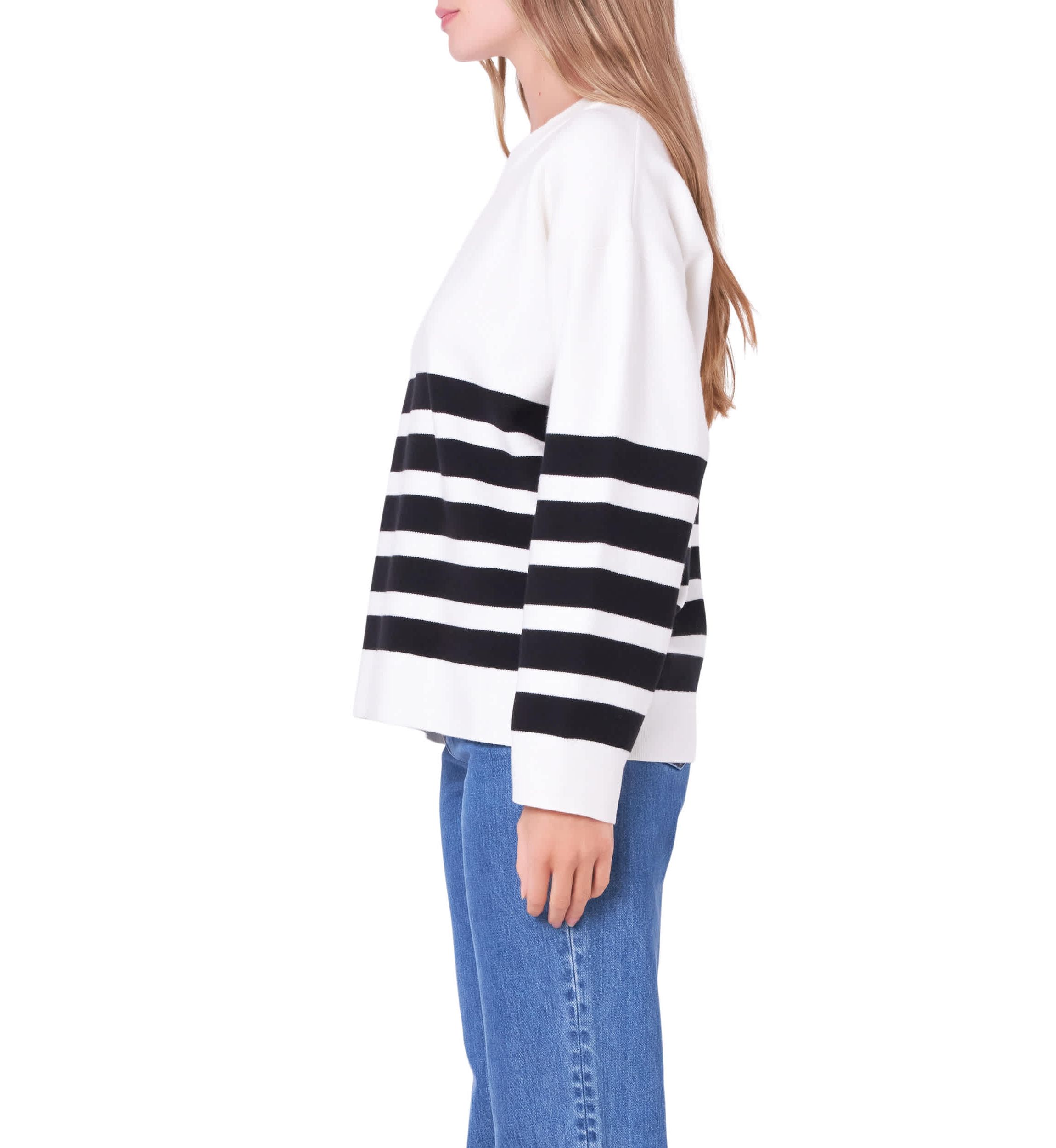 Stripe Round Neck Sweater