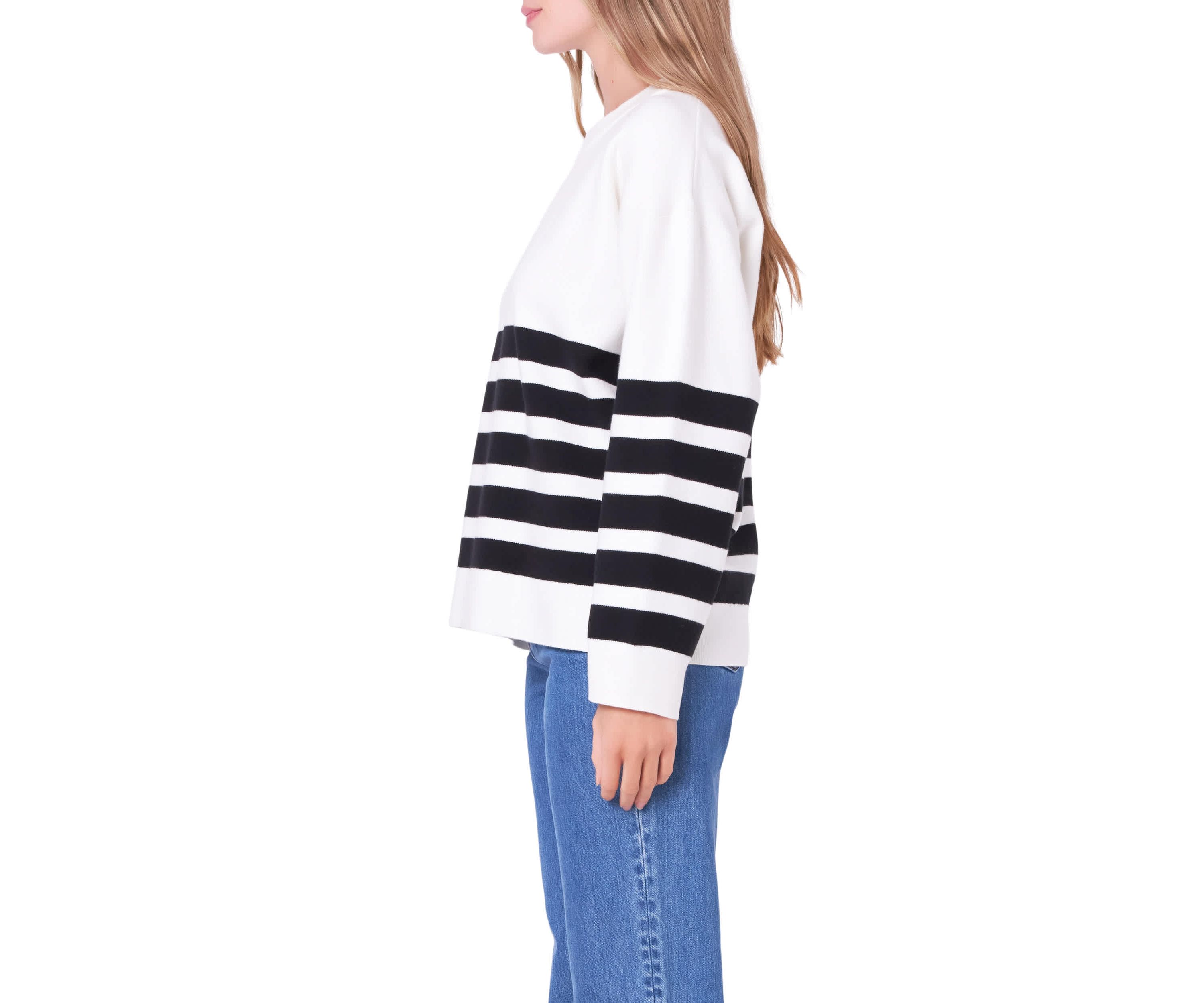 Stripe Round Neck Sweater