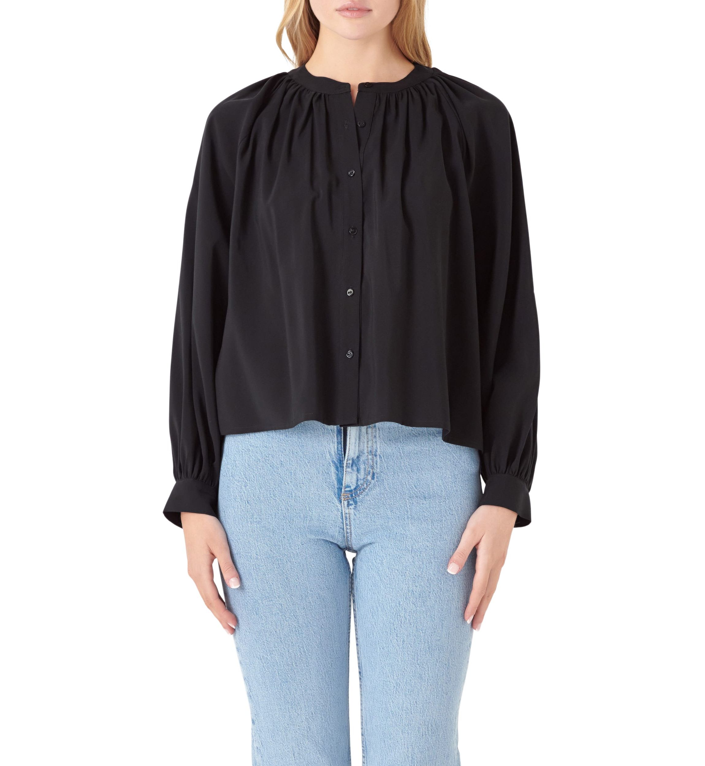 Shirring Detail Top
