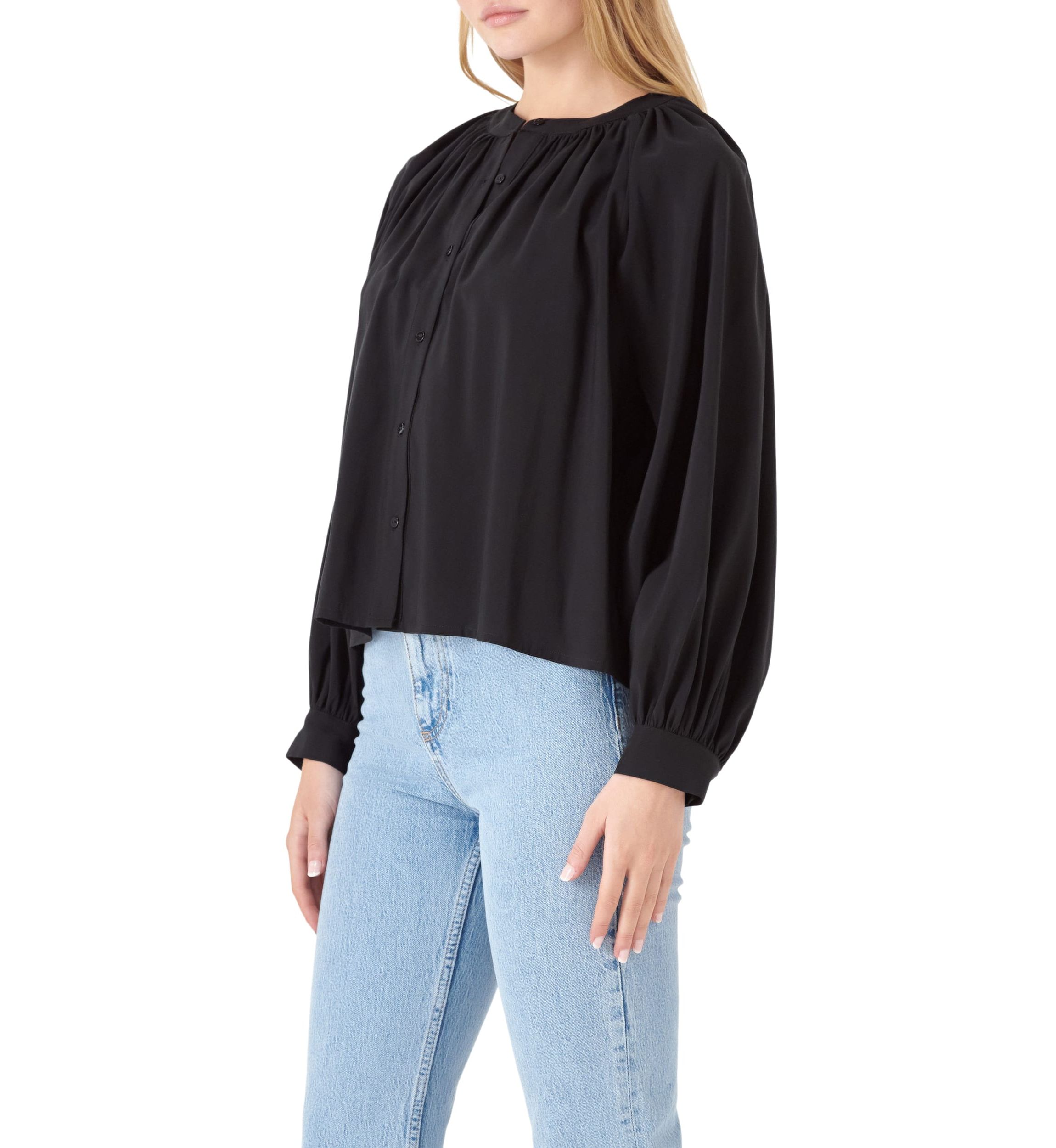 Shirring Detail Top