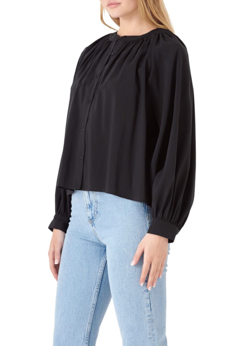 Shirring Detail Top
