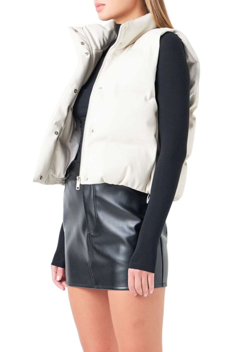 Puffer Cropped Vest