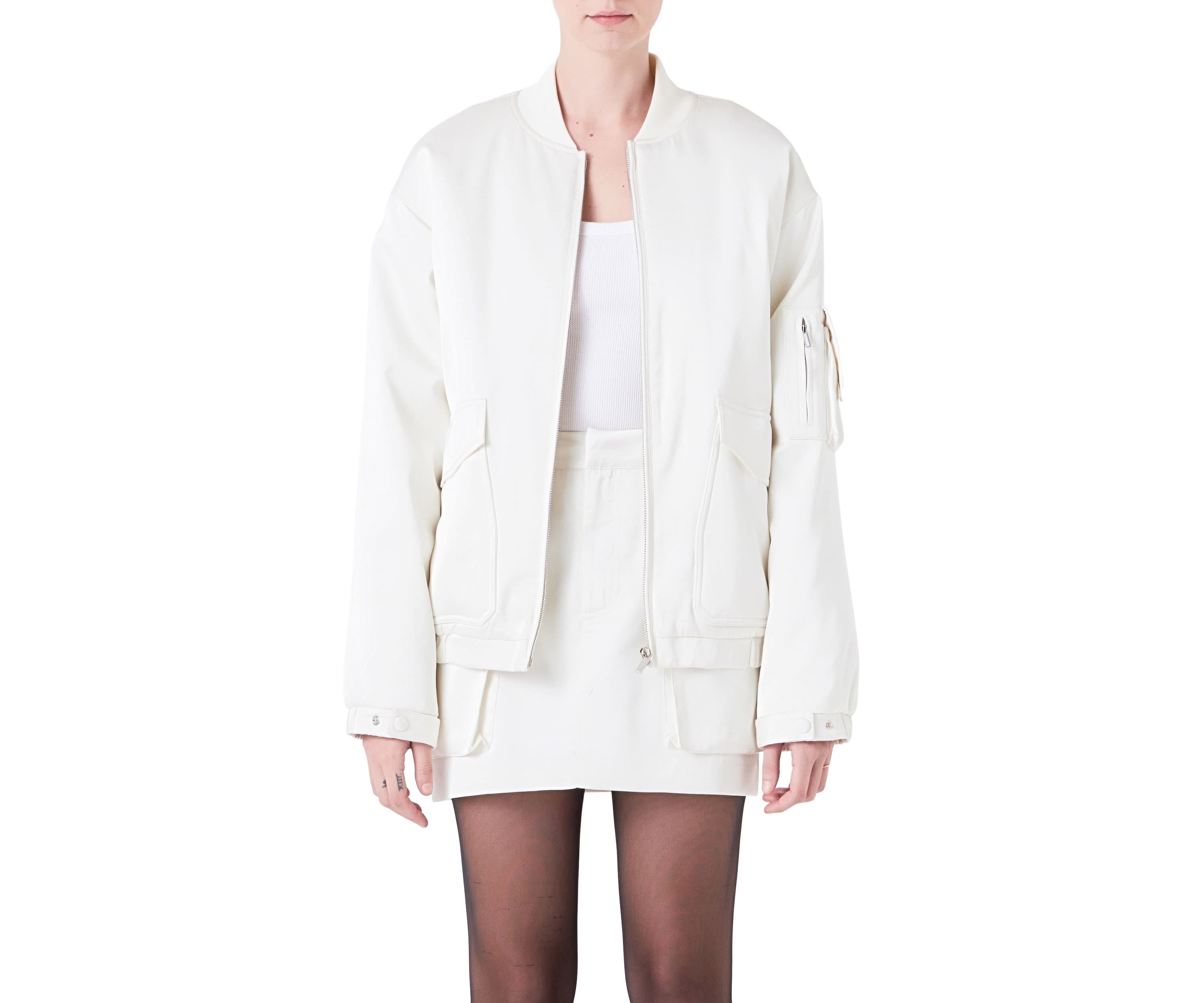 Satin Bomber Jacket