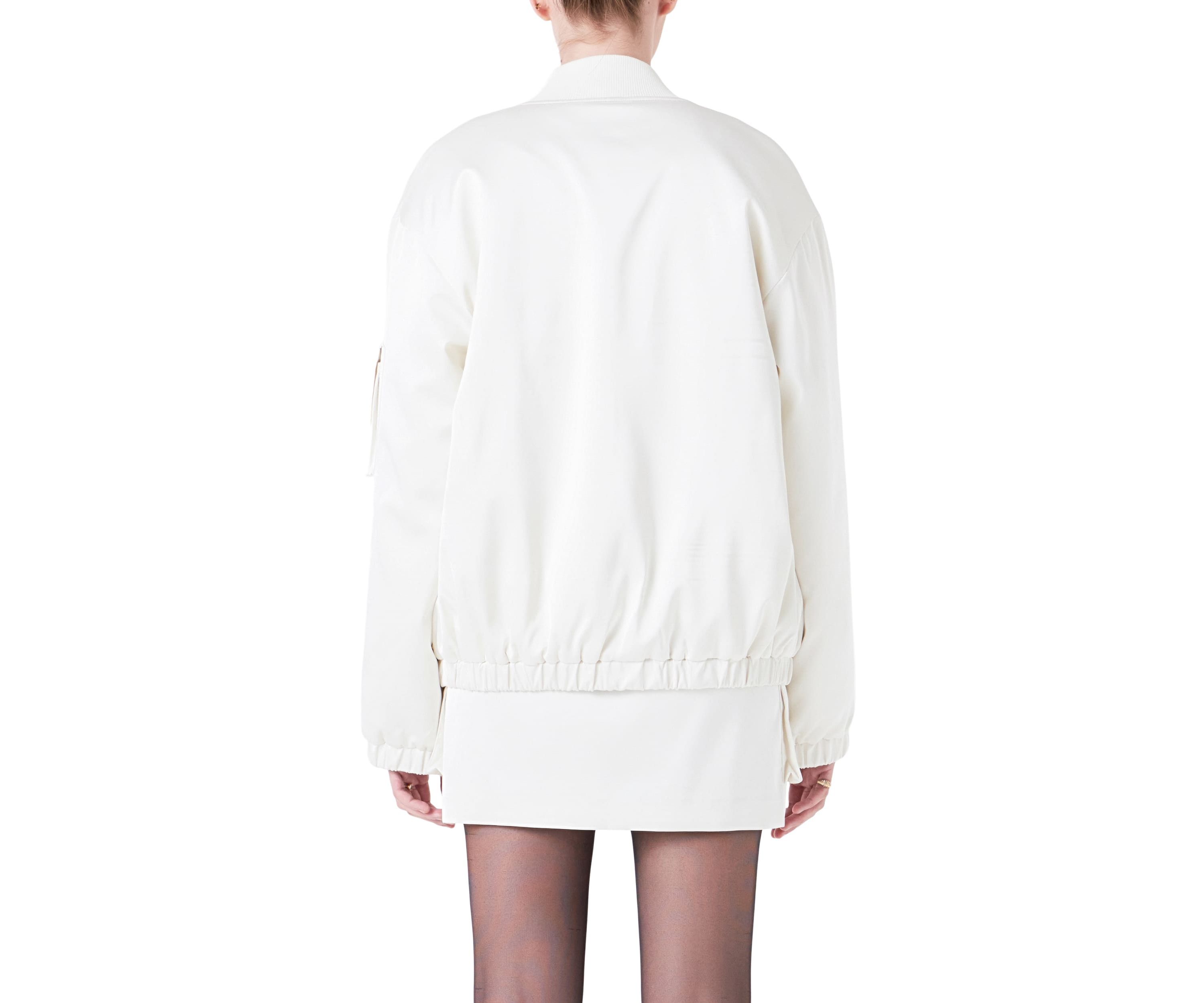 Satin Bomber Jacket