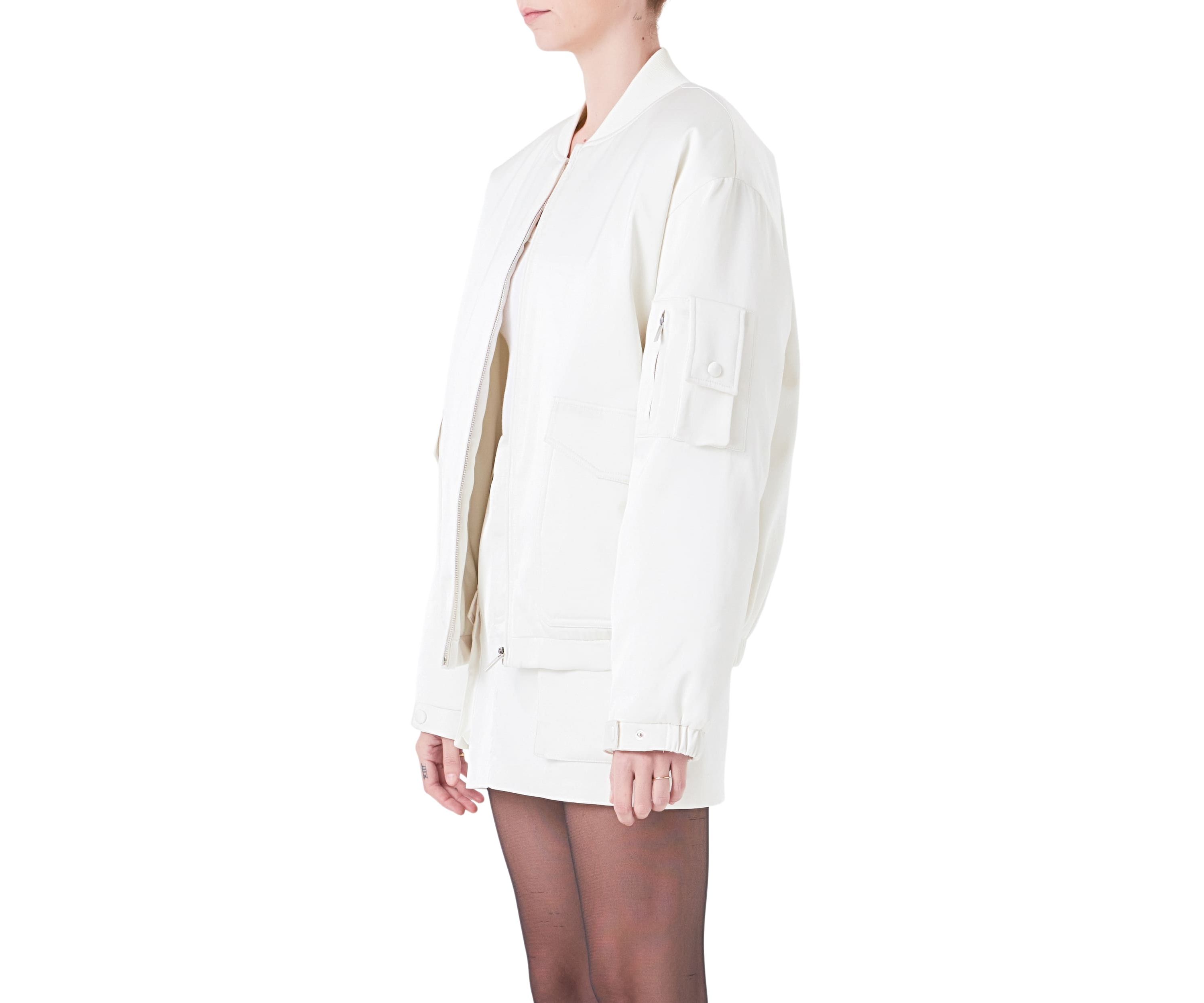 Satin Bomber Jacket
