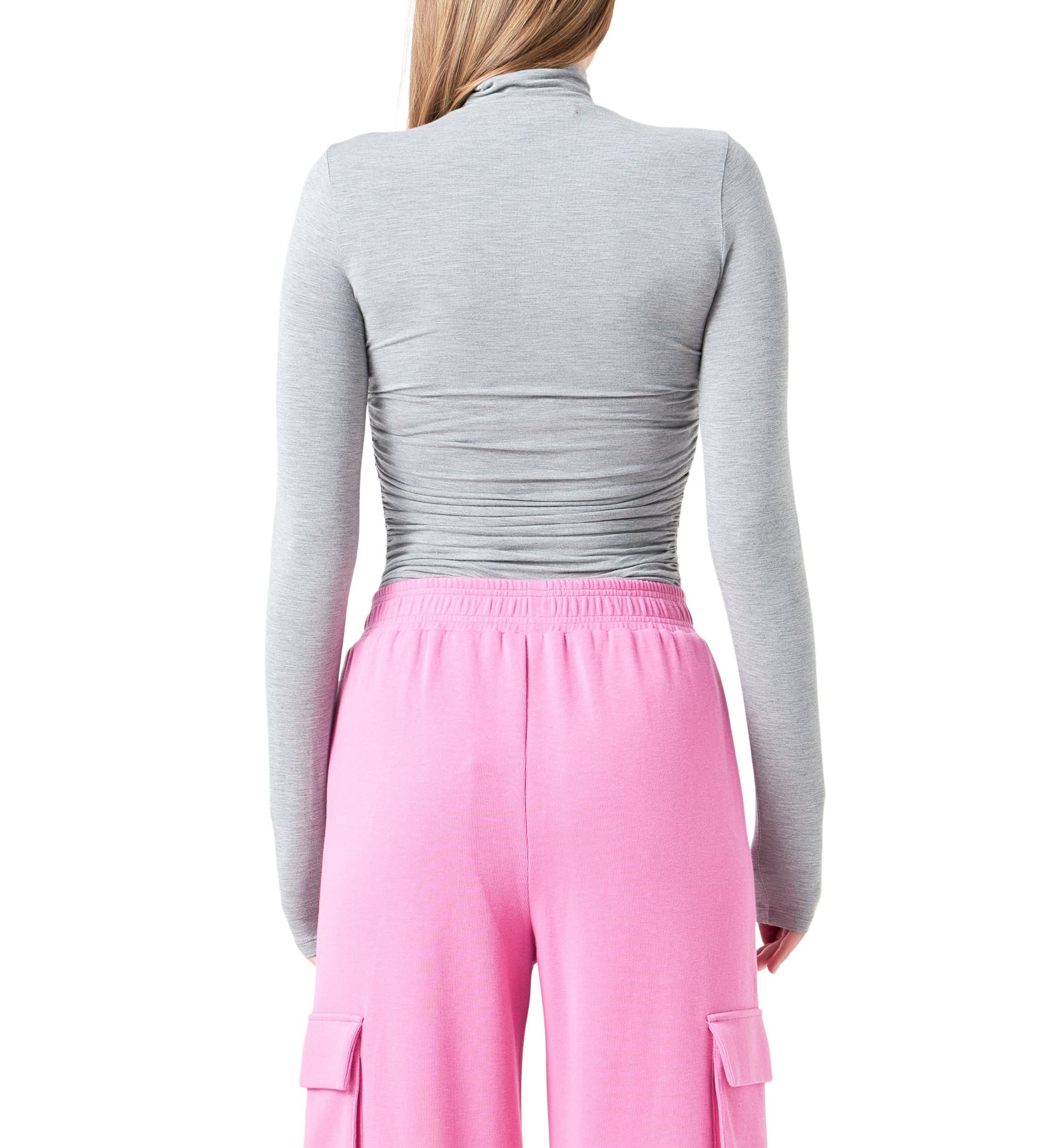 Ruched Turtleneck Top