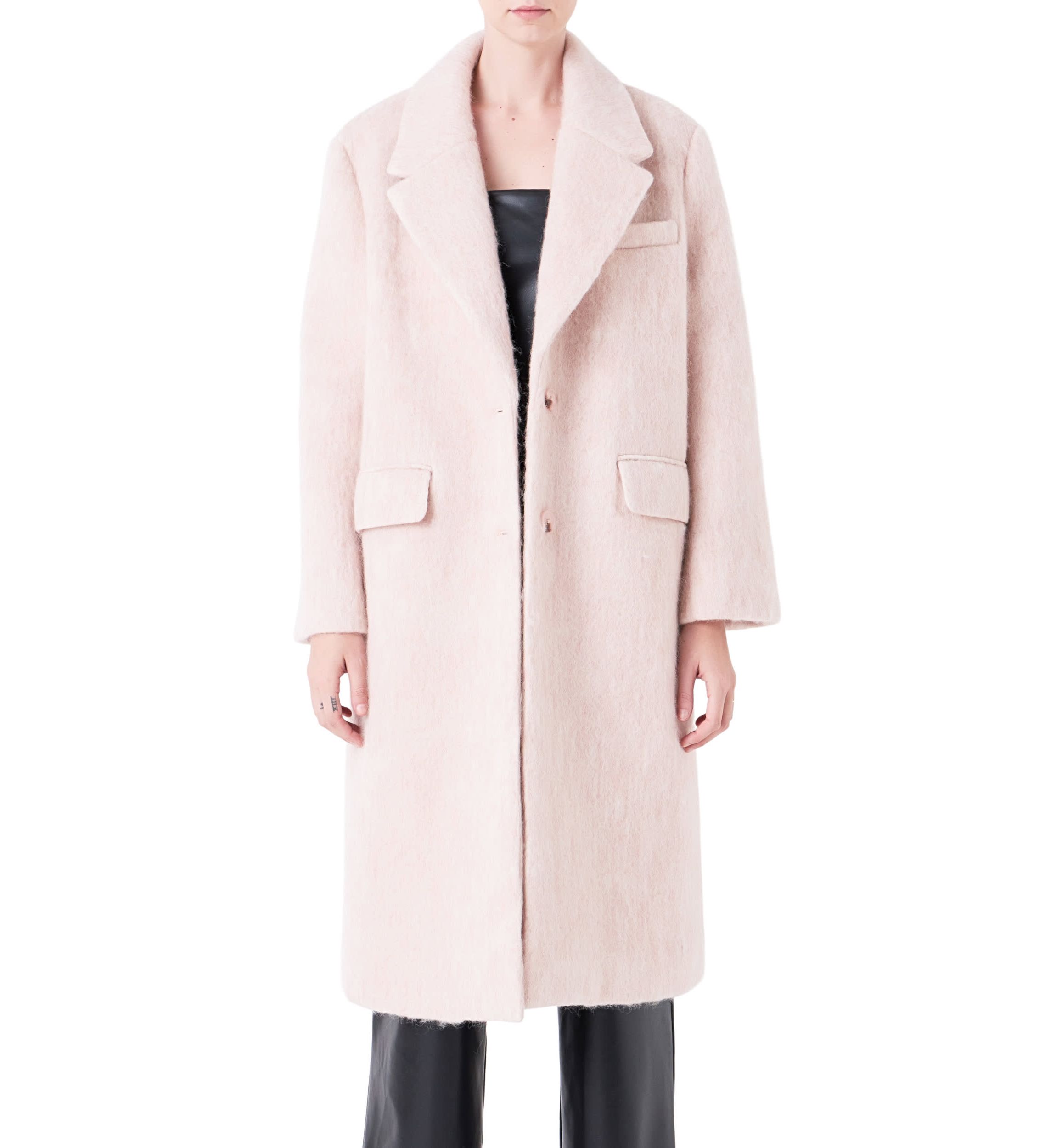 Oversize Single-breasted Long Coat