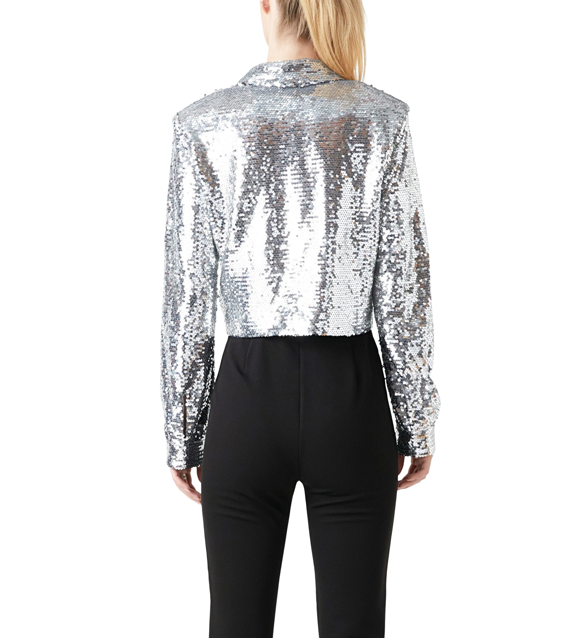 Sequins Cropped Shirt