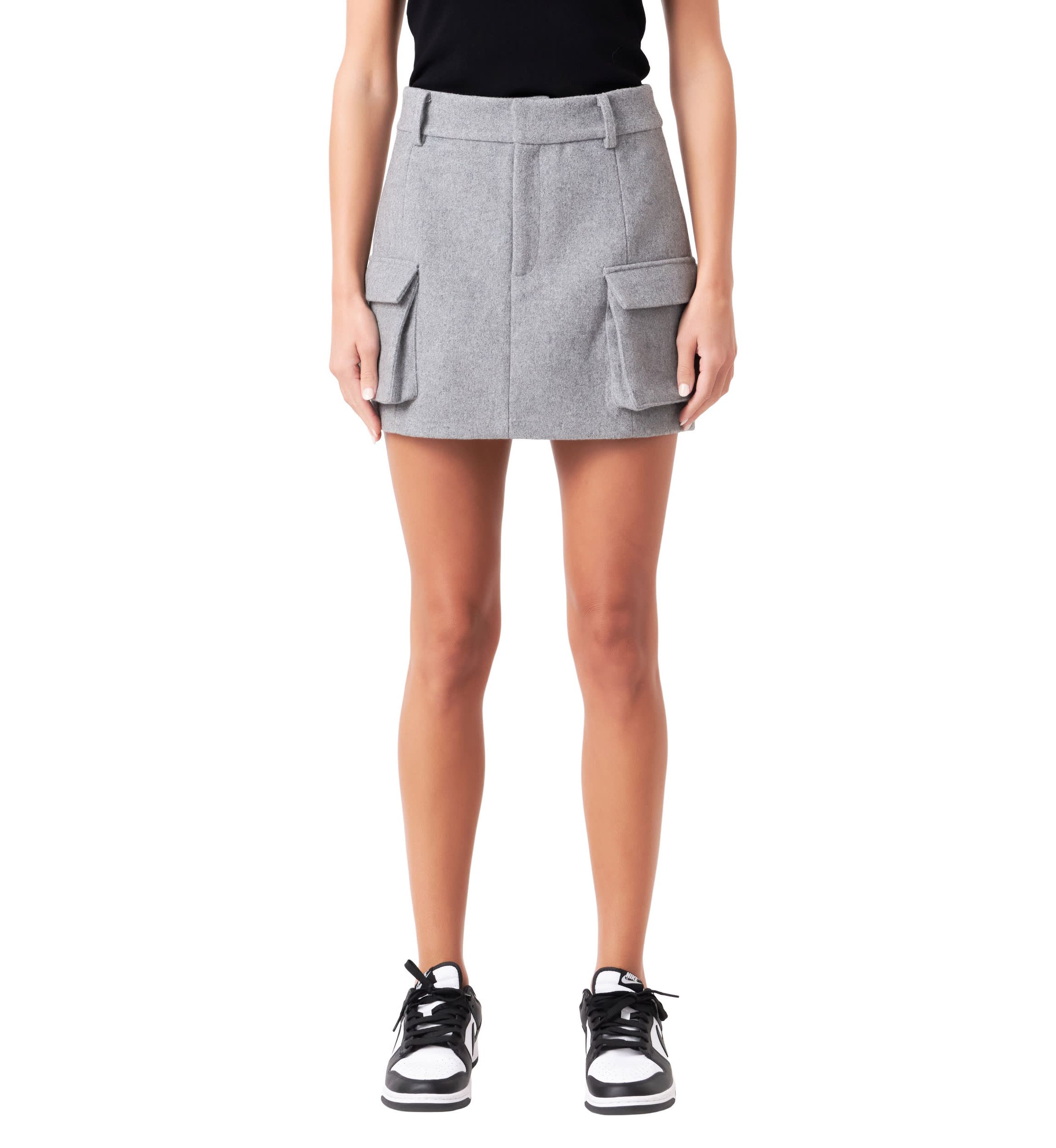 Wool Cargo Skirt
