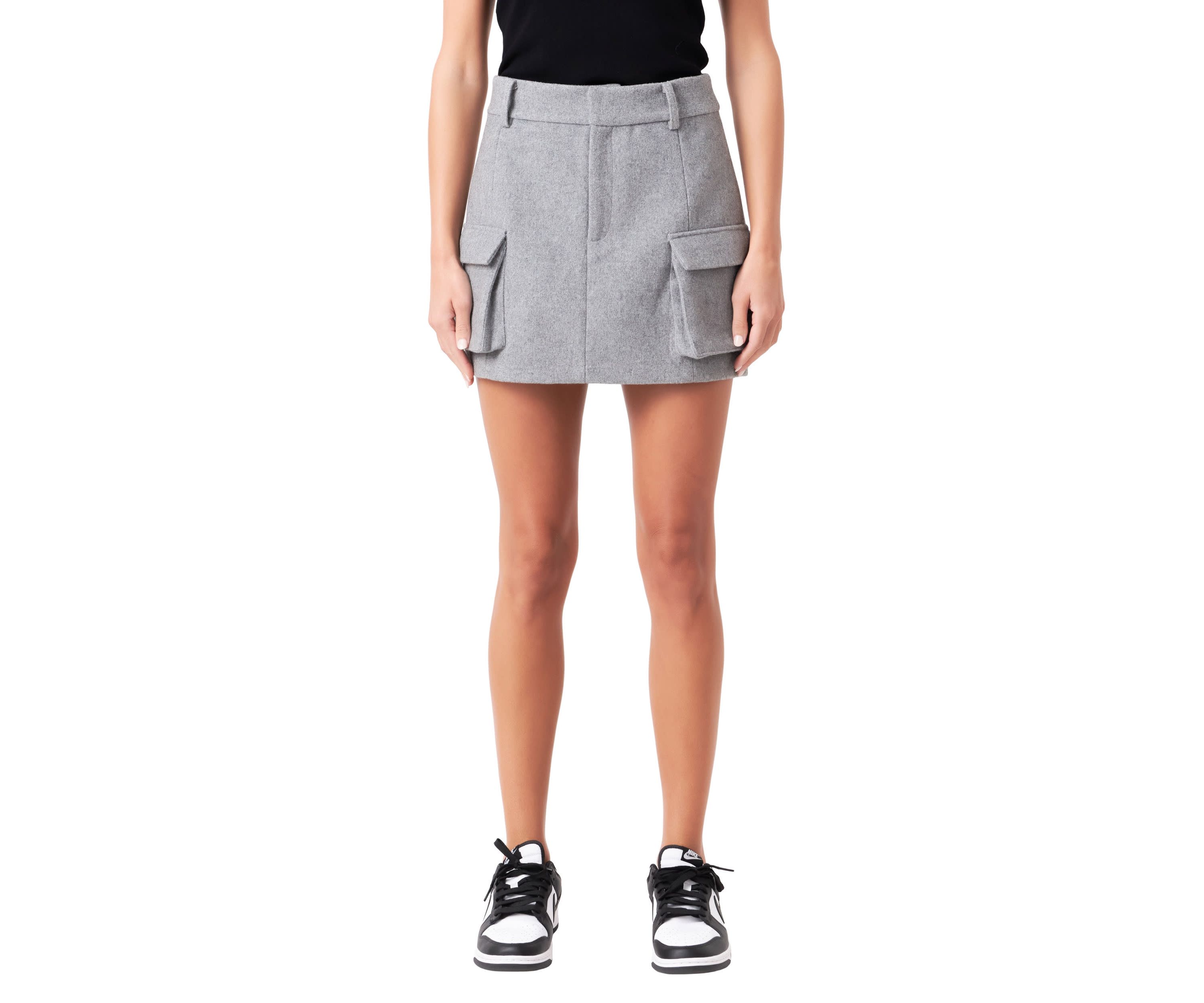 Wool Cargo Skirt