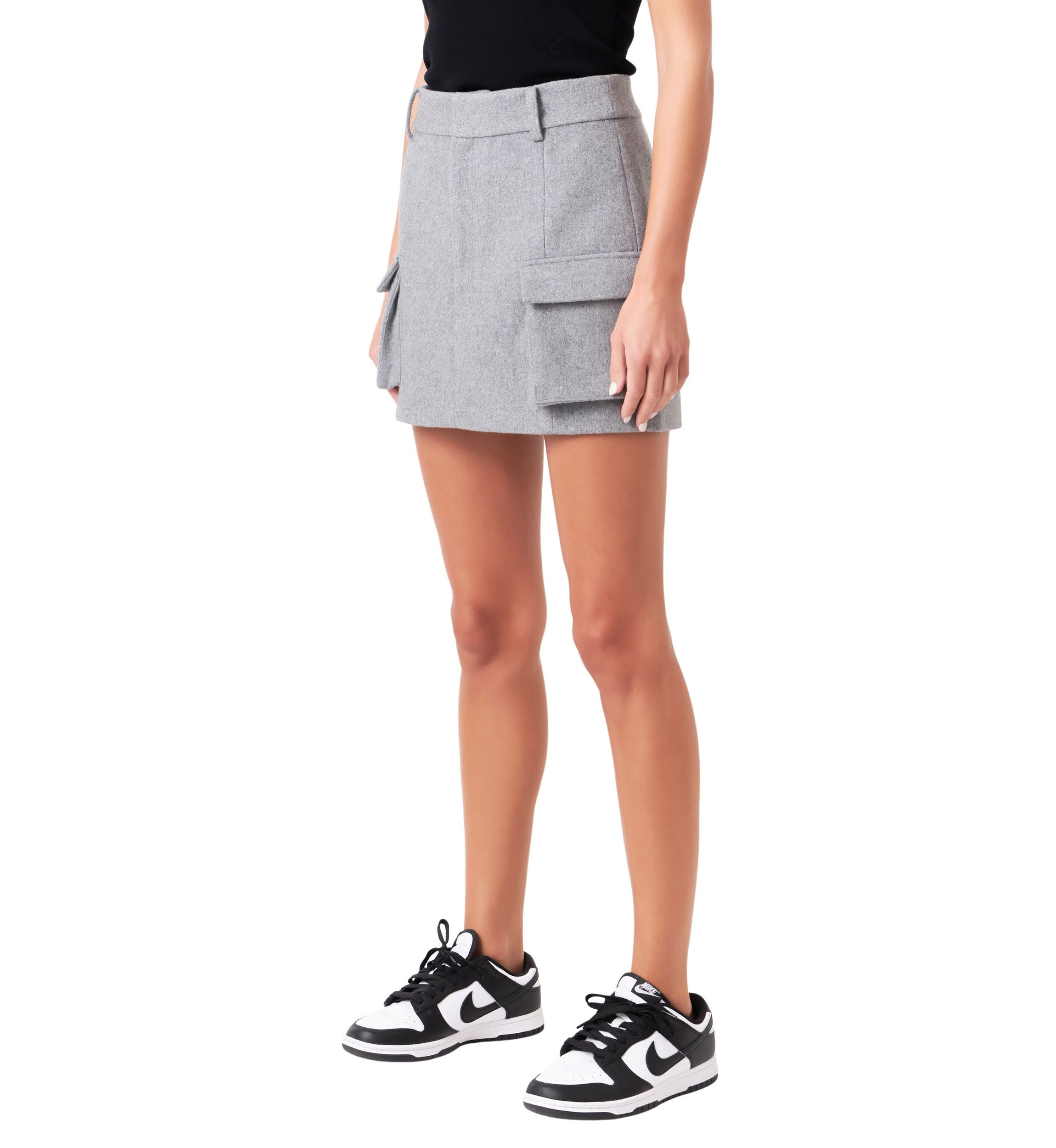 Wool Cargo Skirt