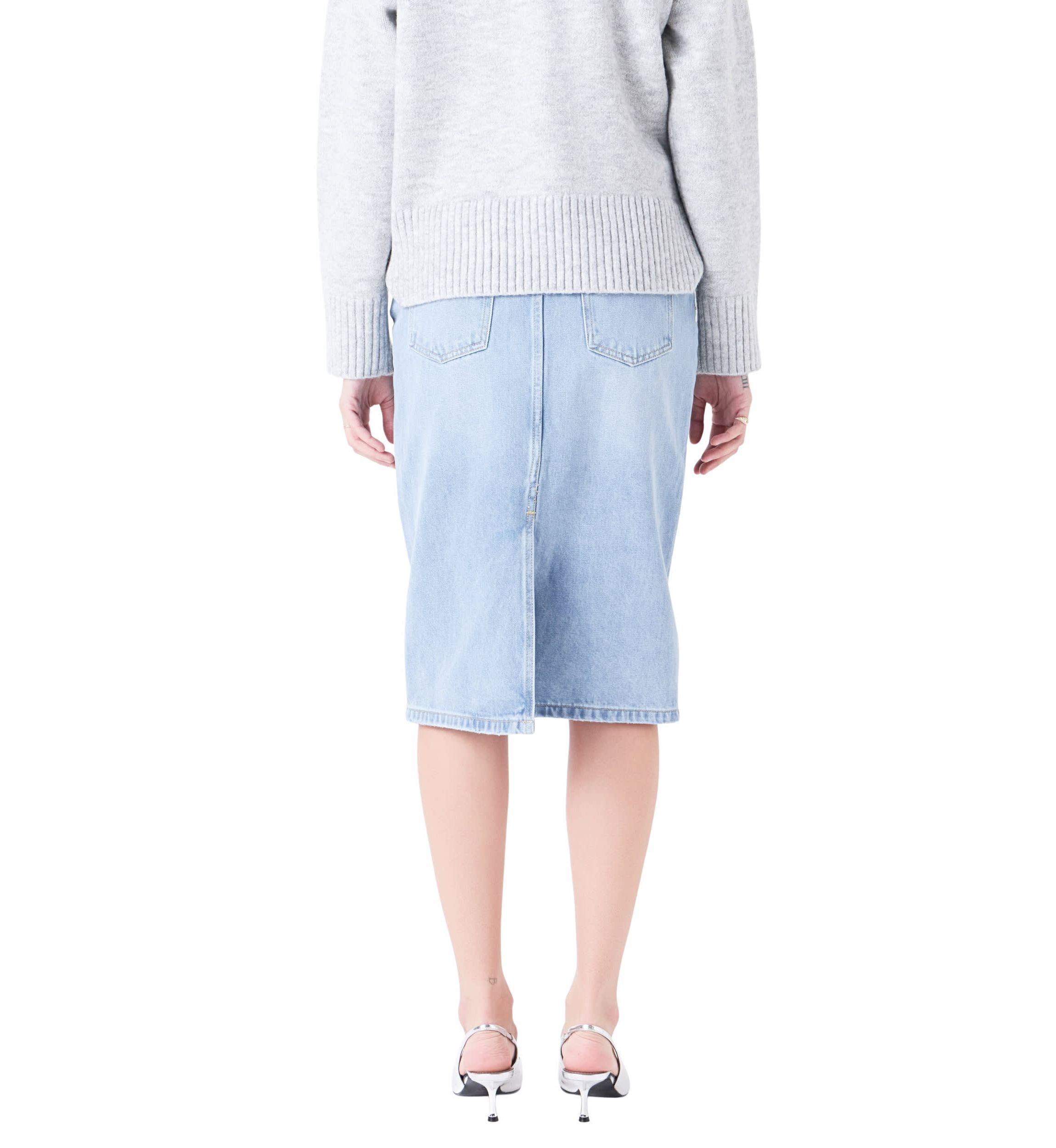 Denim Midi Skirt