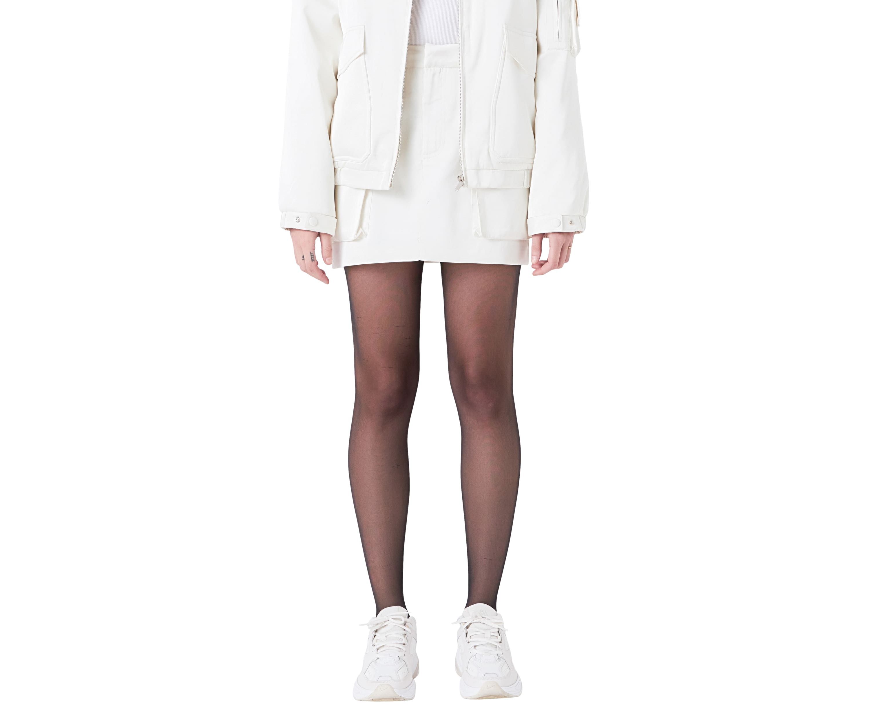 Satin Pocket Mini Skirt
