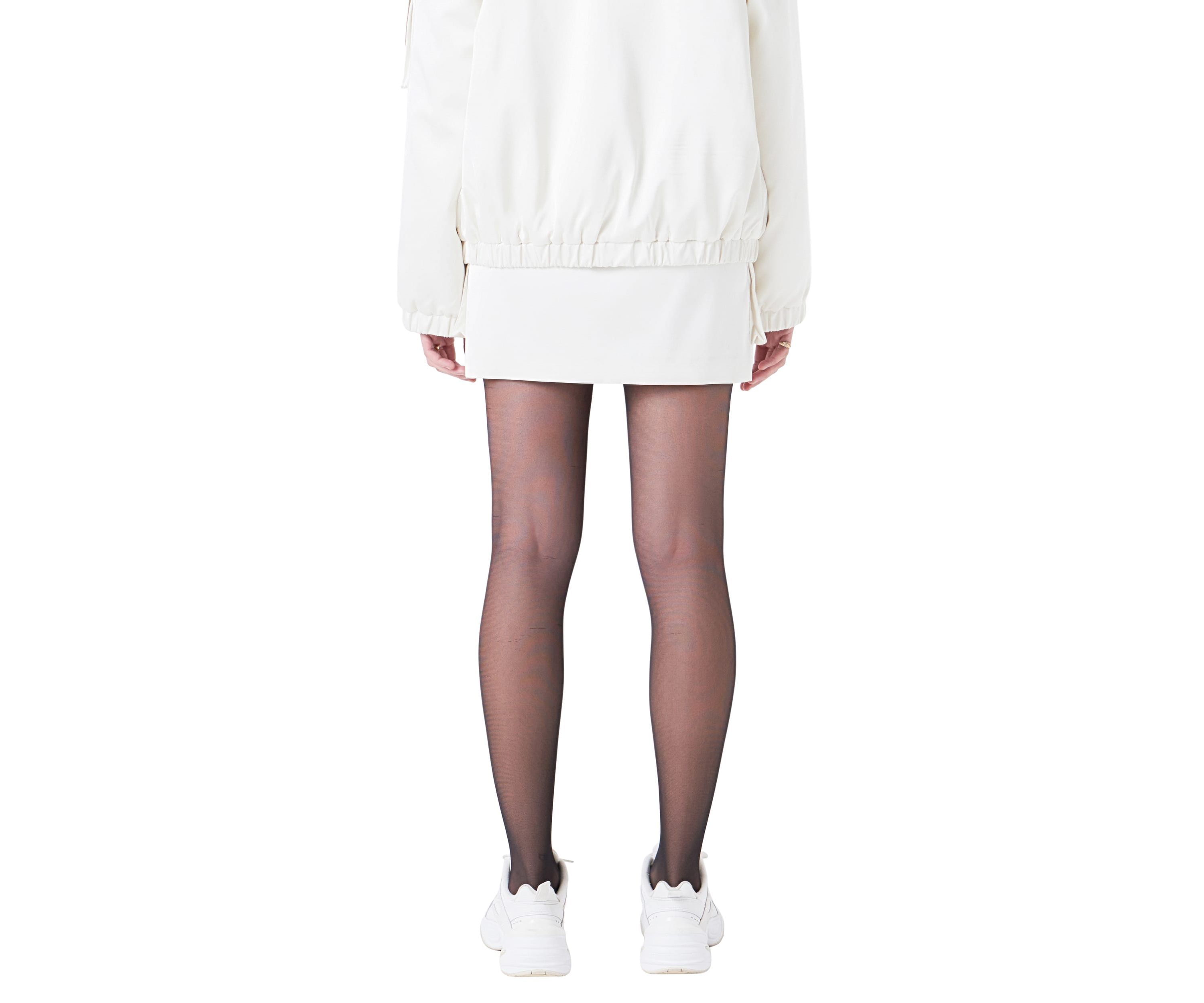 Satin Pocket Mini Skirt