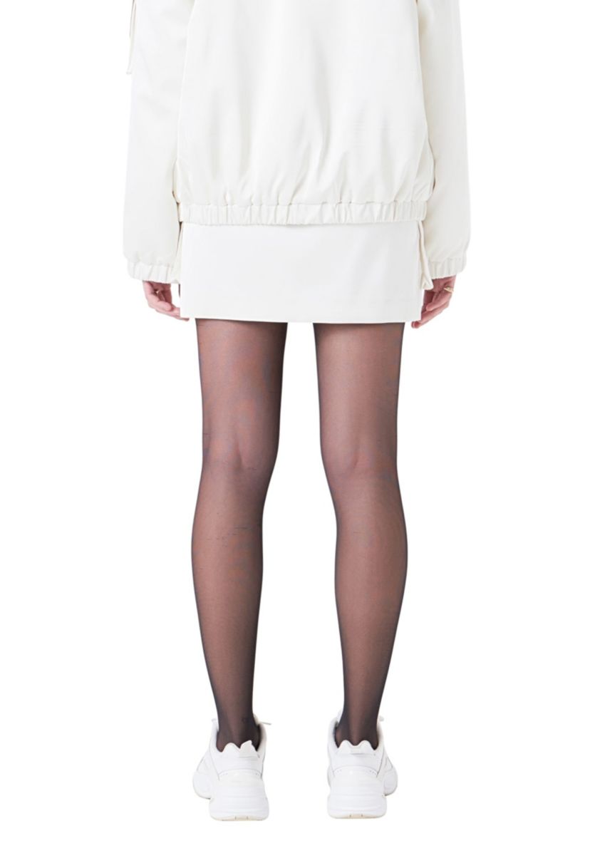 Satin Pocket Mini Skirt