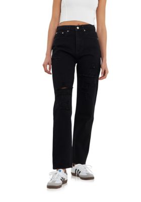 Grey Lab Women's Medium Wash 90s Full Length Denim