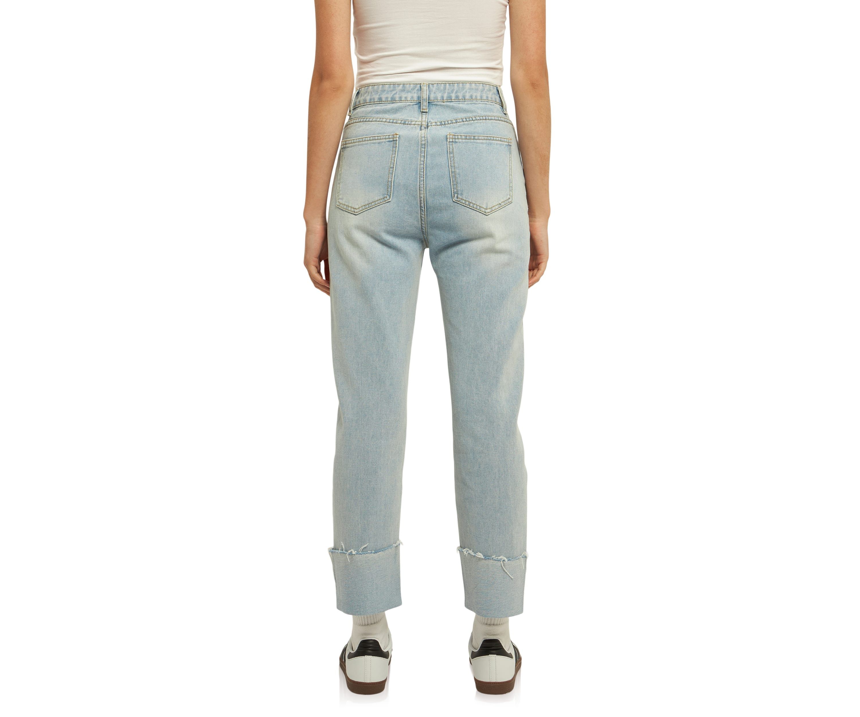 Turn Over Hem Regular Fit Jeans