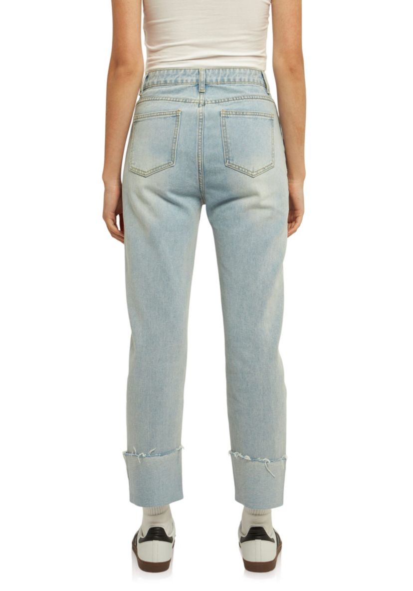 Turn Over Hem Regular Fit Jeans