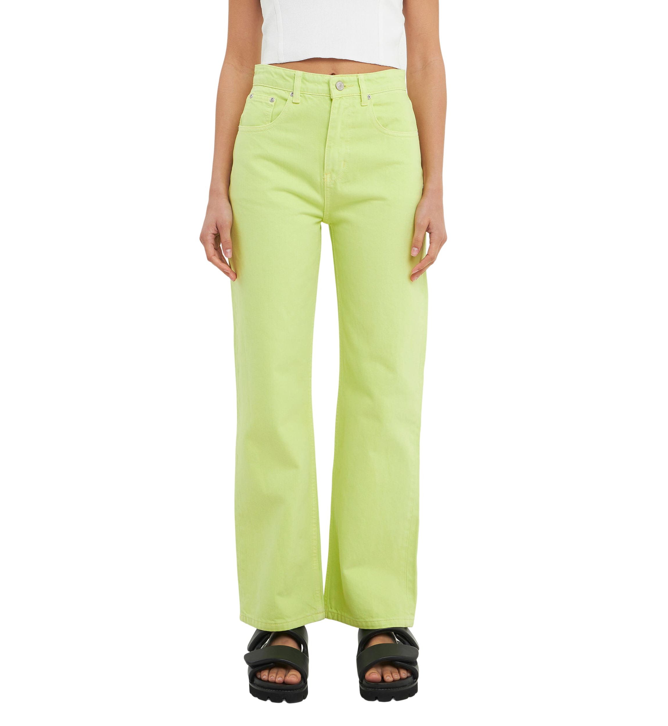 Color Full Length Wide Leg Jean