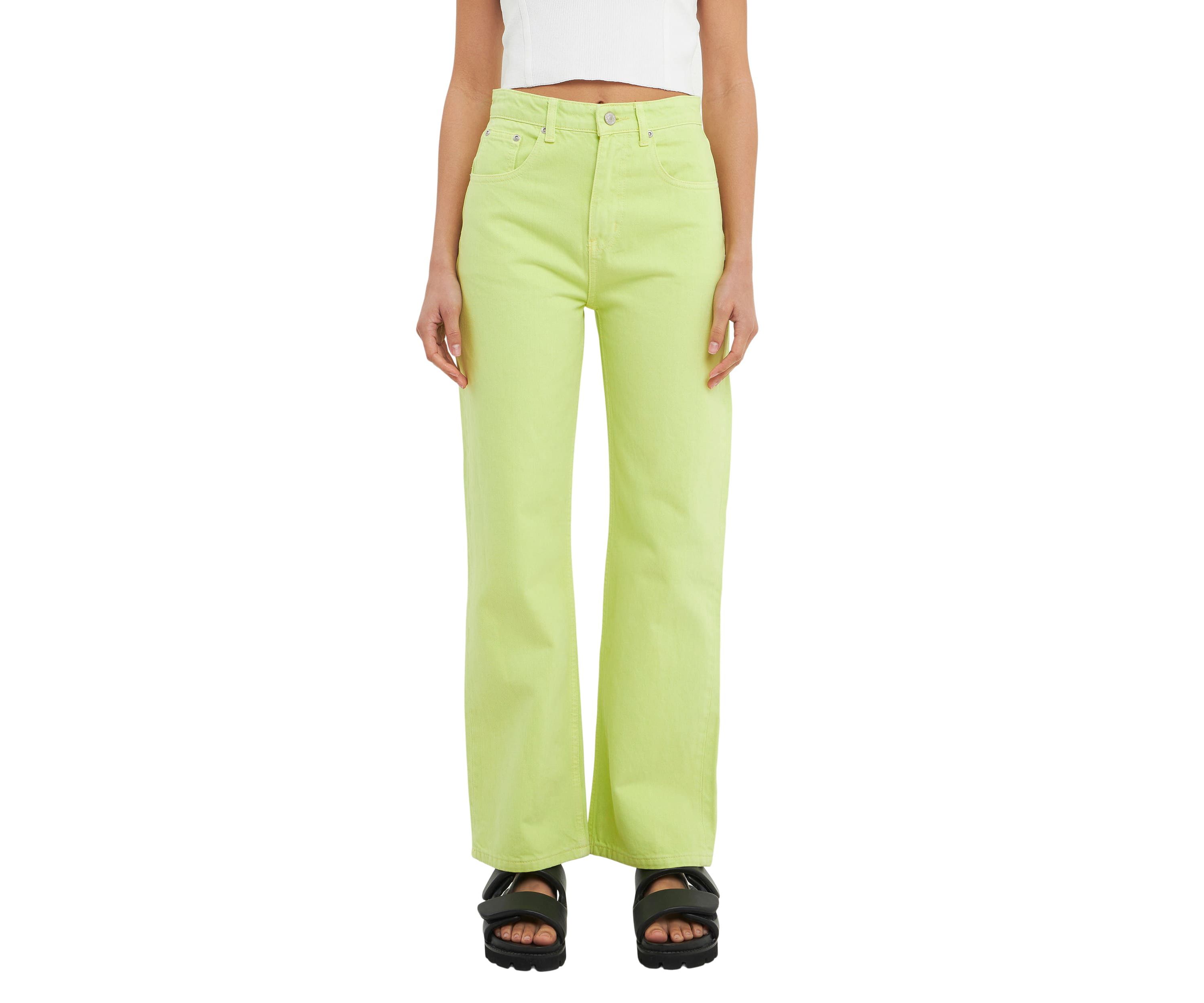 Color Full Length Wide Leg Jean