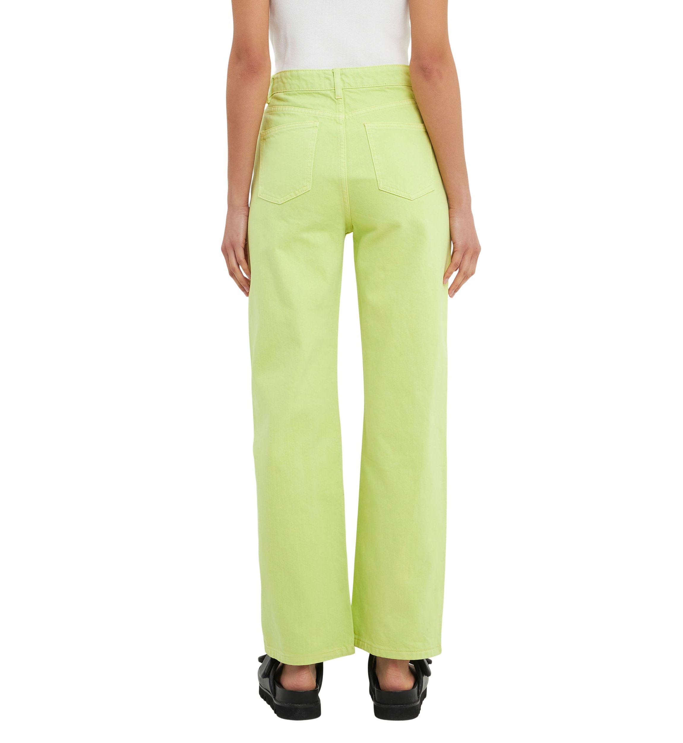 Color Full Length Wide Leg Jean