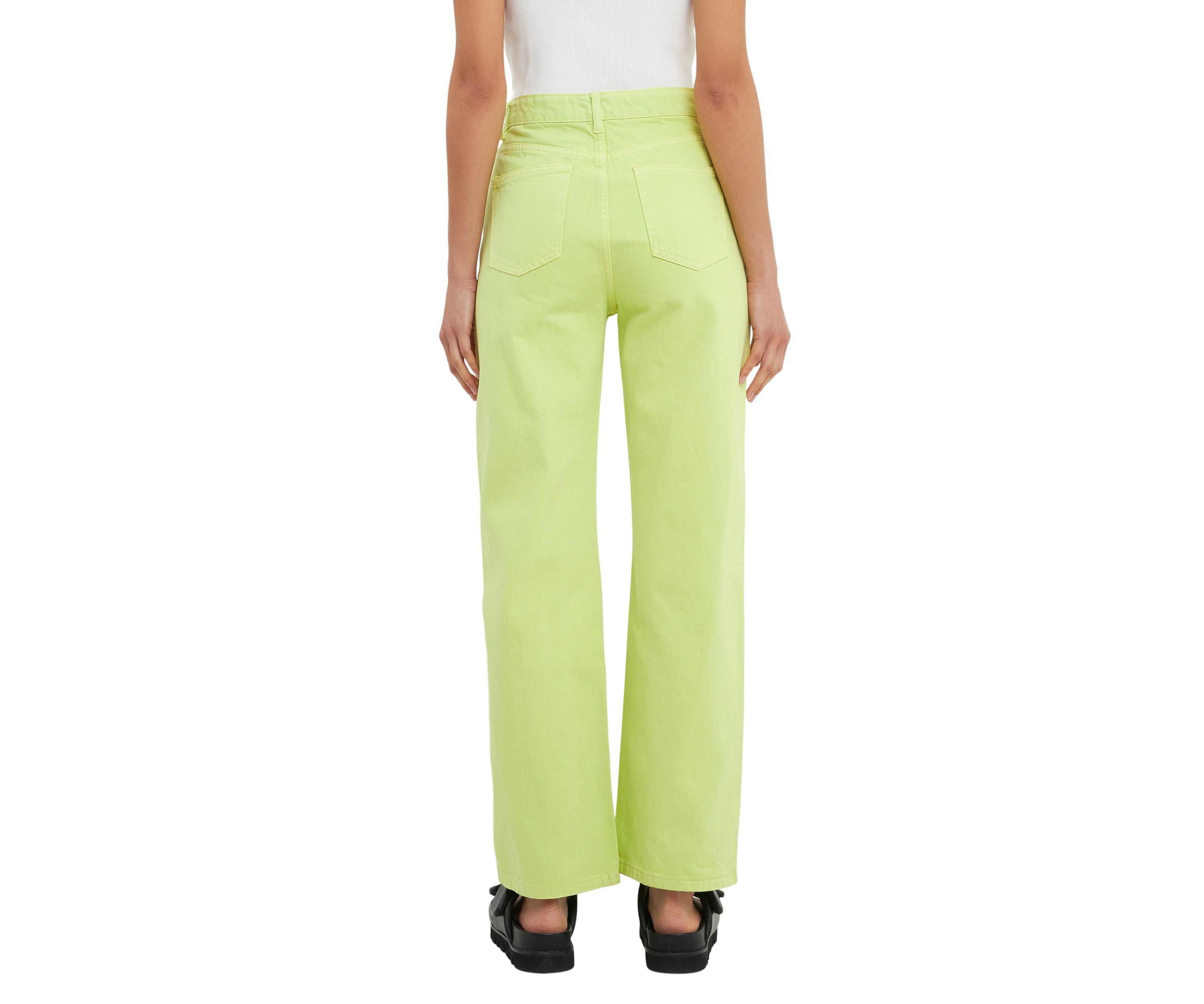 Color Full Length Wide Leg Jean
