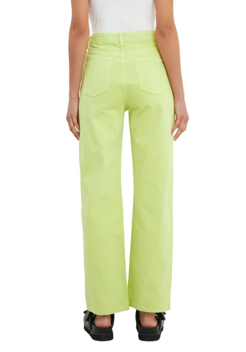 Color Full Length Wide Leg Jean