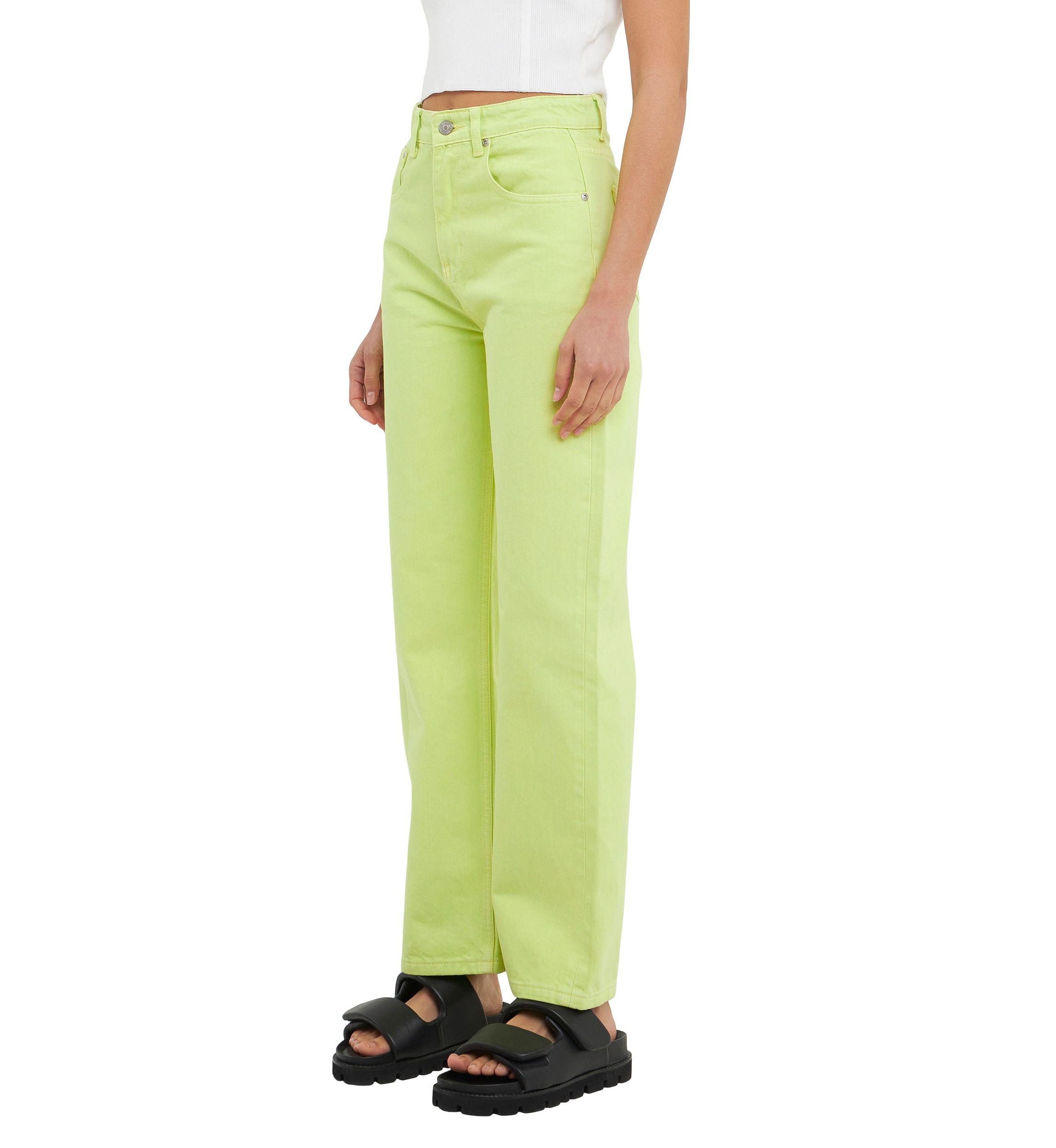 Color Full Length Wide Leg Jean