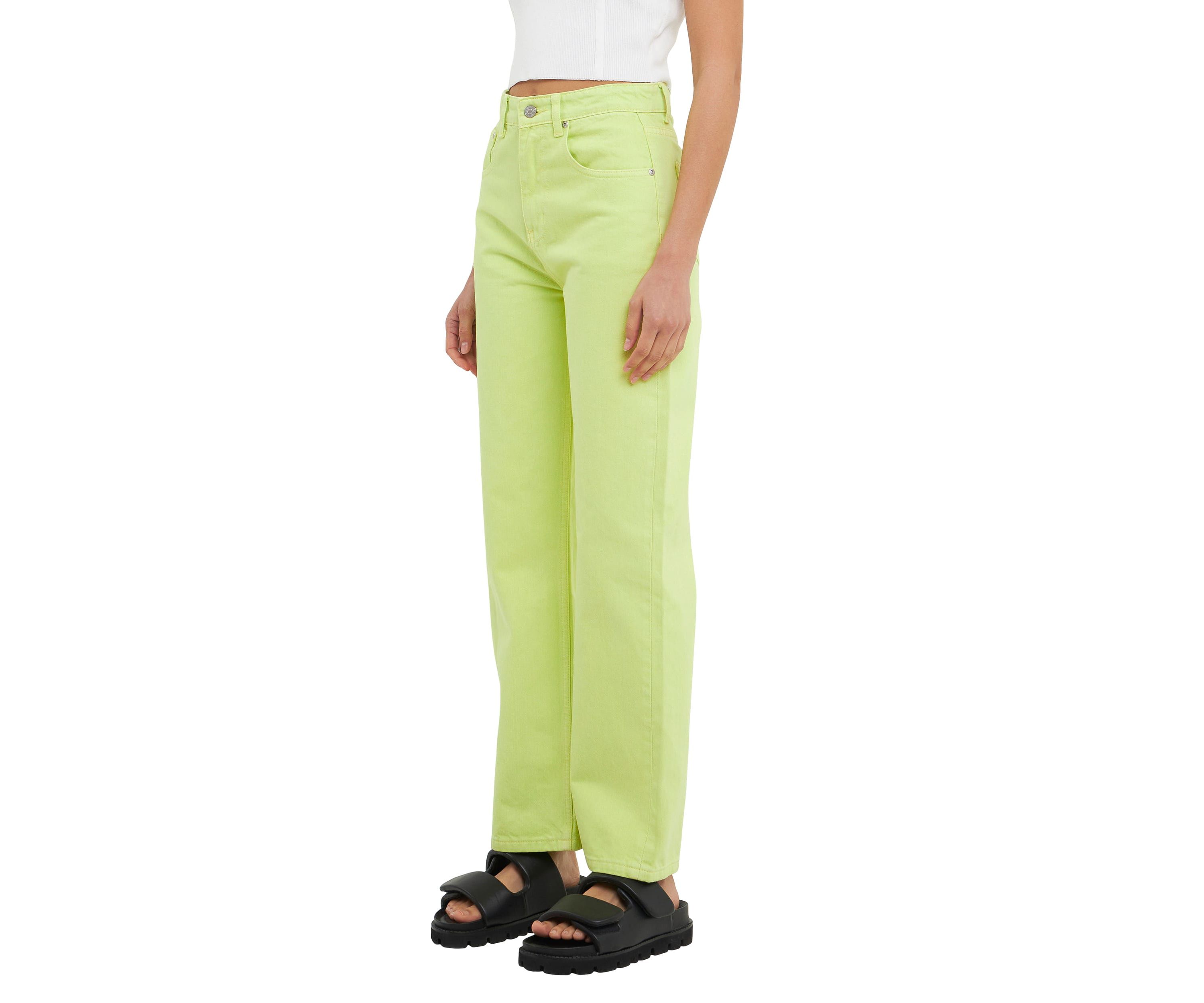 Color Full Length Wide Leg Jean