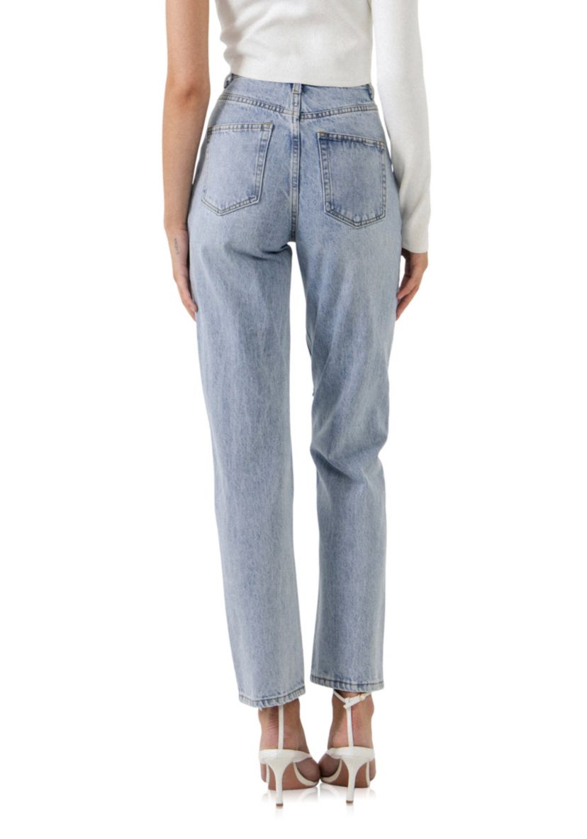 Asymmetric Wrap Jeans