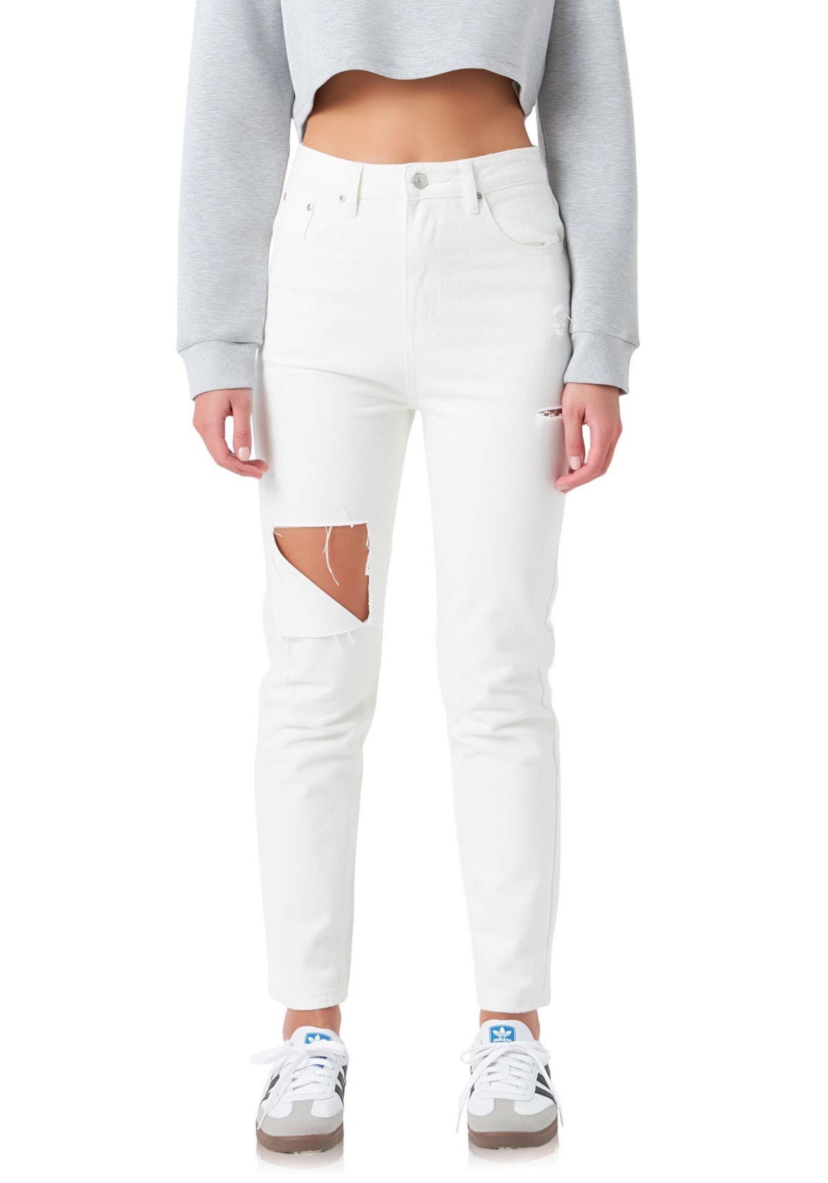 High Waist Ripped Jeans