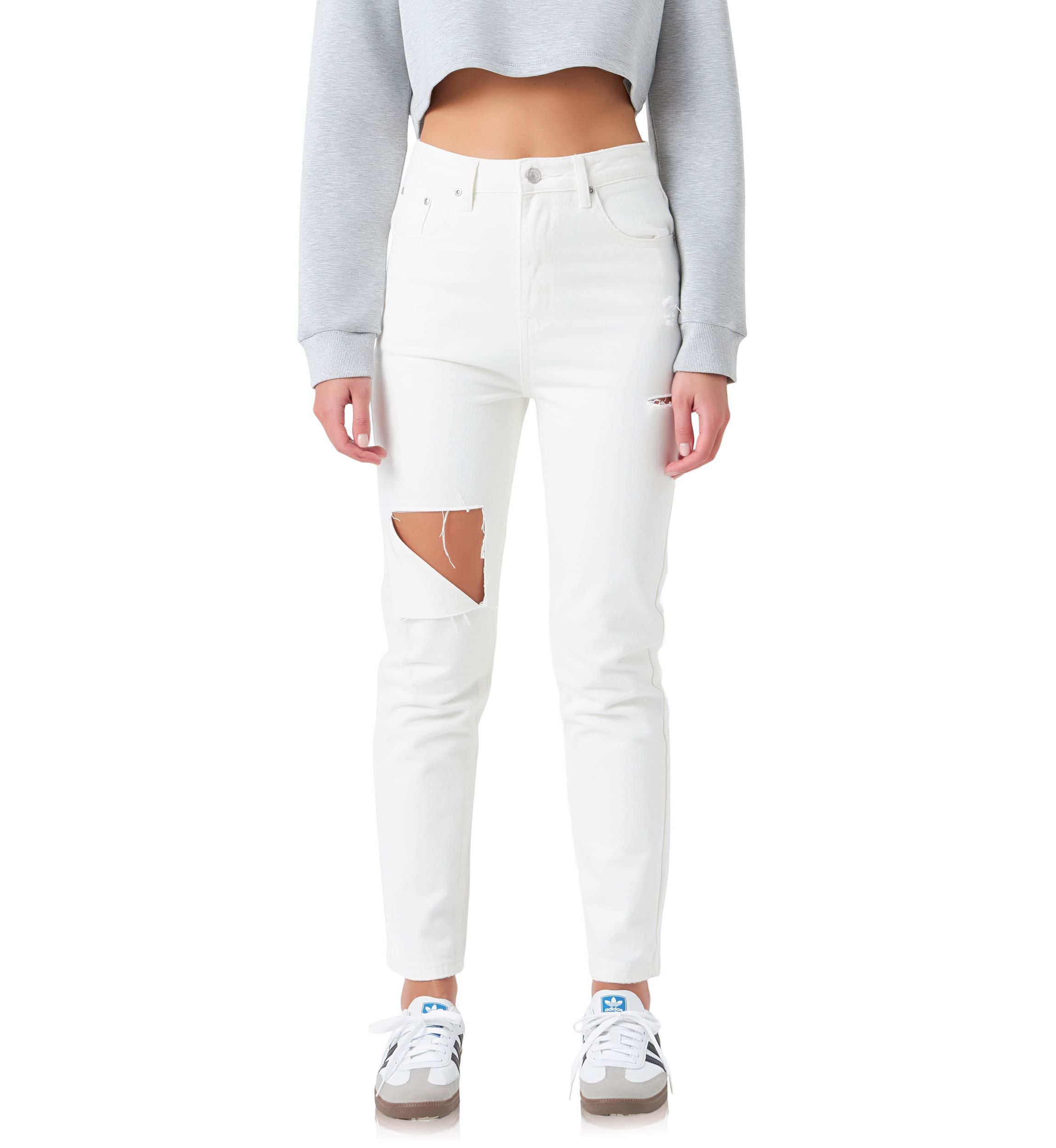High Waist Ripped Jeans